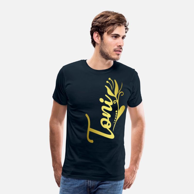 Toni Name Faux Gold Tulip Flourish