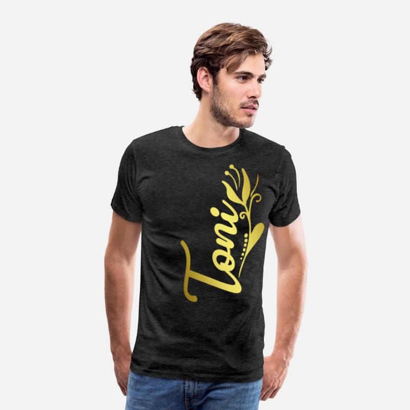 Toni Name Faux Gold Tulip Flourish