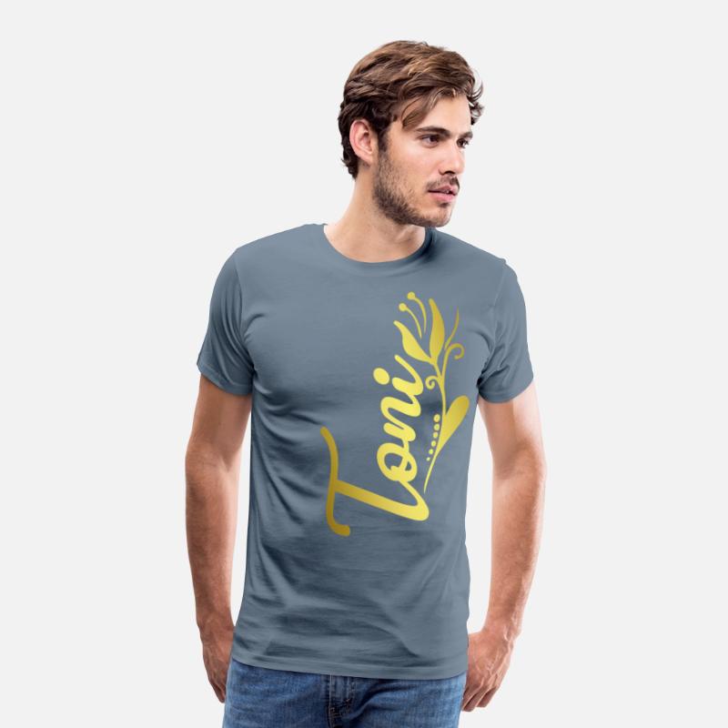 Toni Name Faux Gold Tulip Flourish