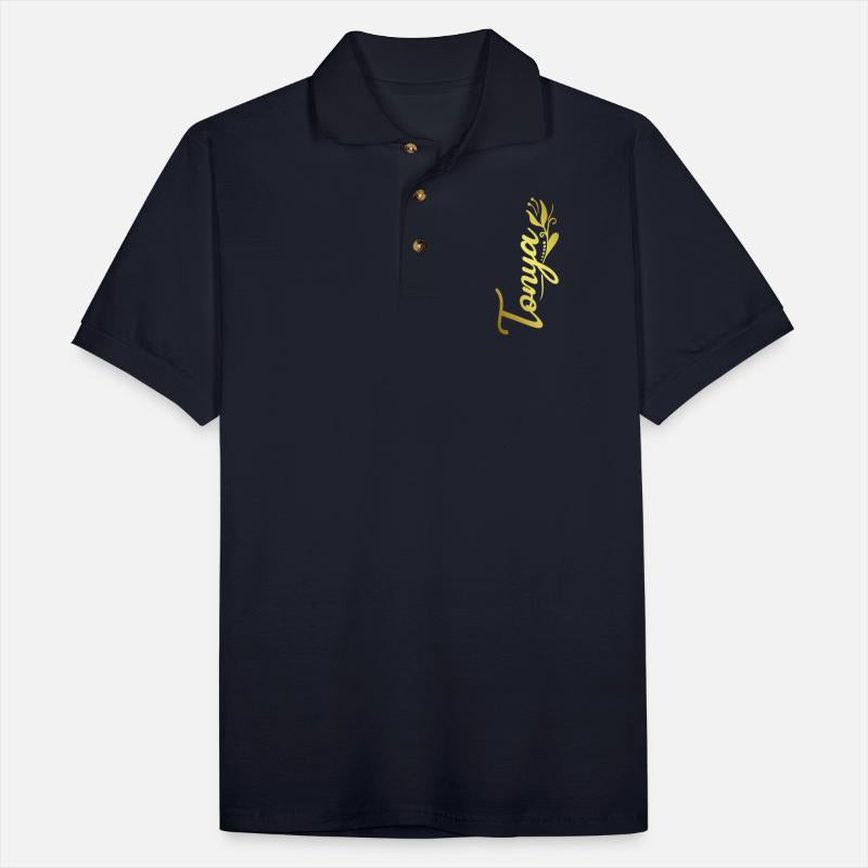 Tonya Name Faux Gold Tulip Flourish