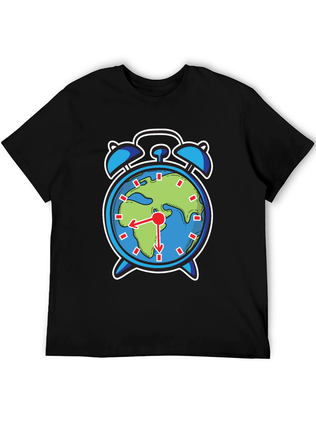Earth Alarm Clock Graphic Tee - Time to Act!