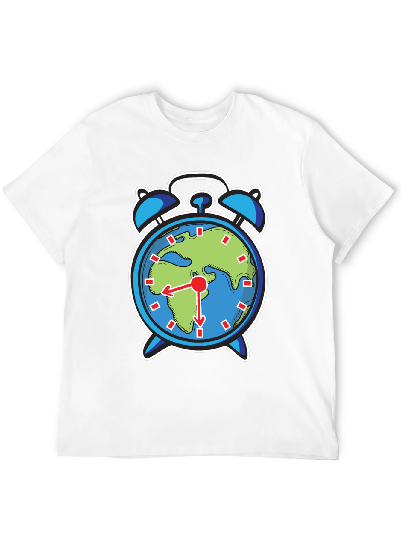 Earth Alarm Clock Graphic Tee - Time to Act!
