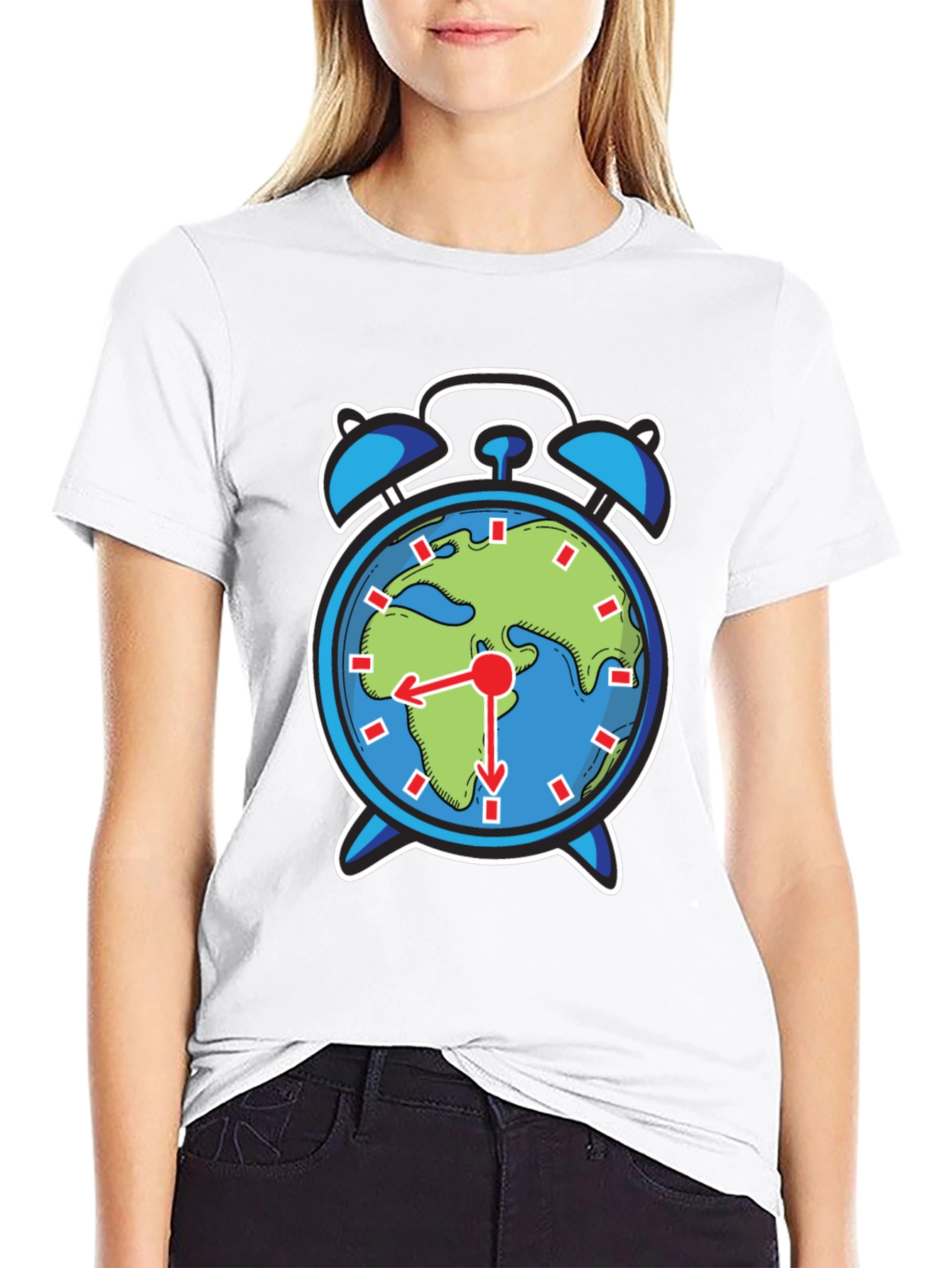 Earth Alarm Clock Graphic Tee - Time to Act!