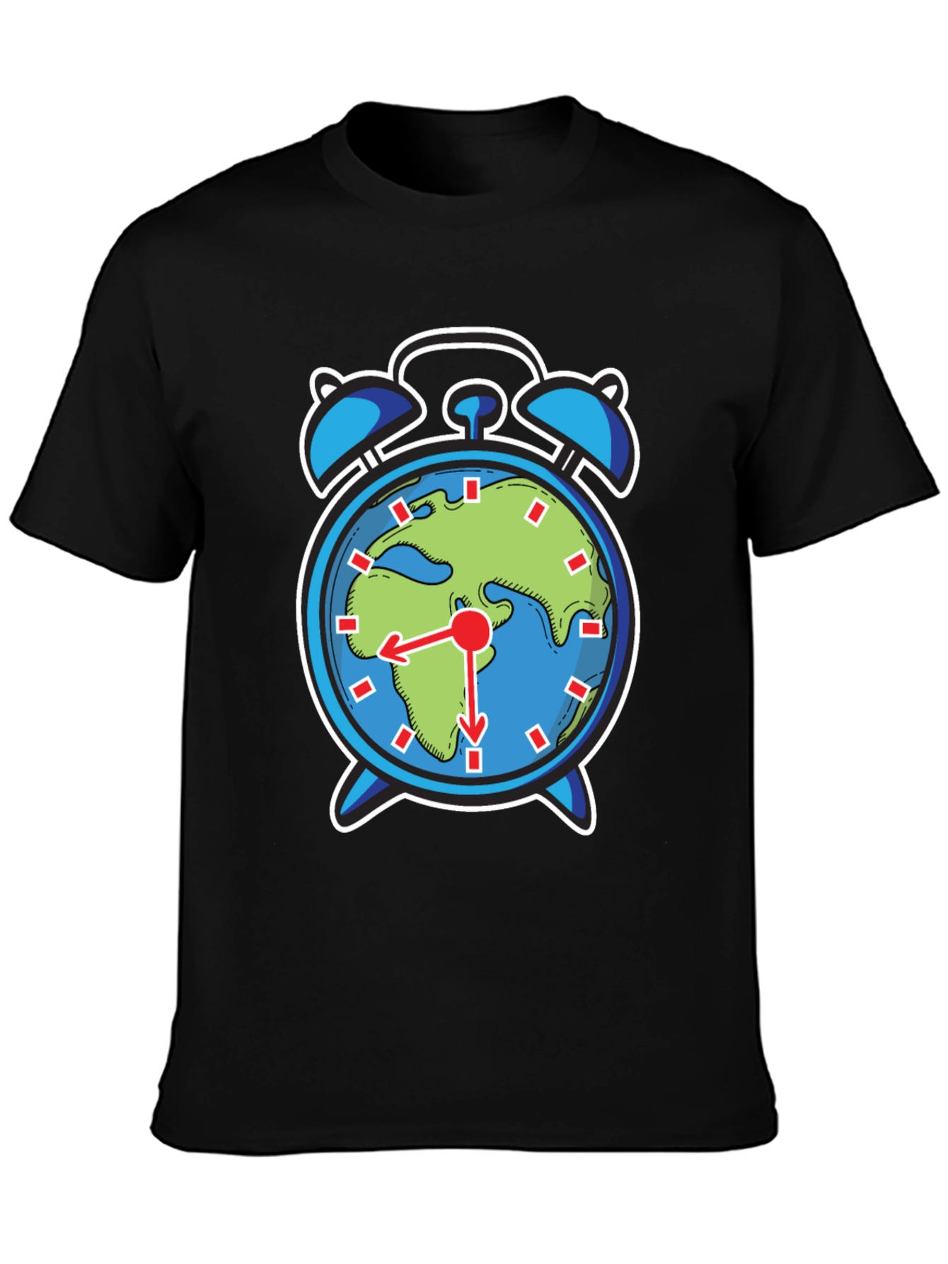 Earth Alarm Clock Graphic Tee - Time to Act!