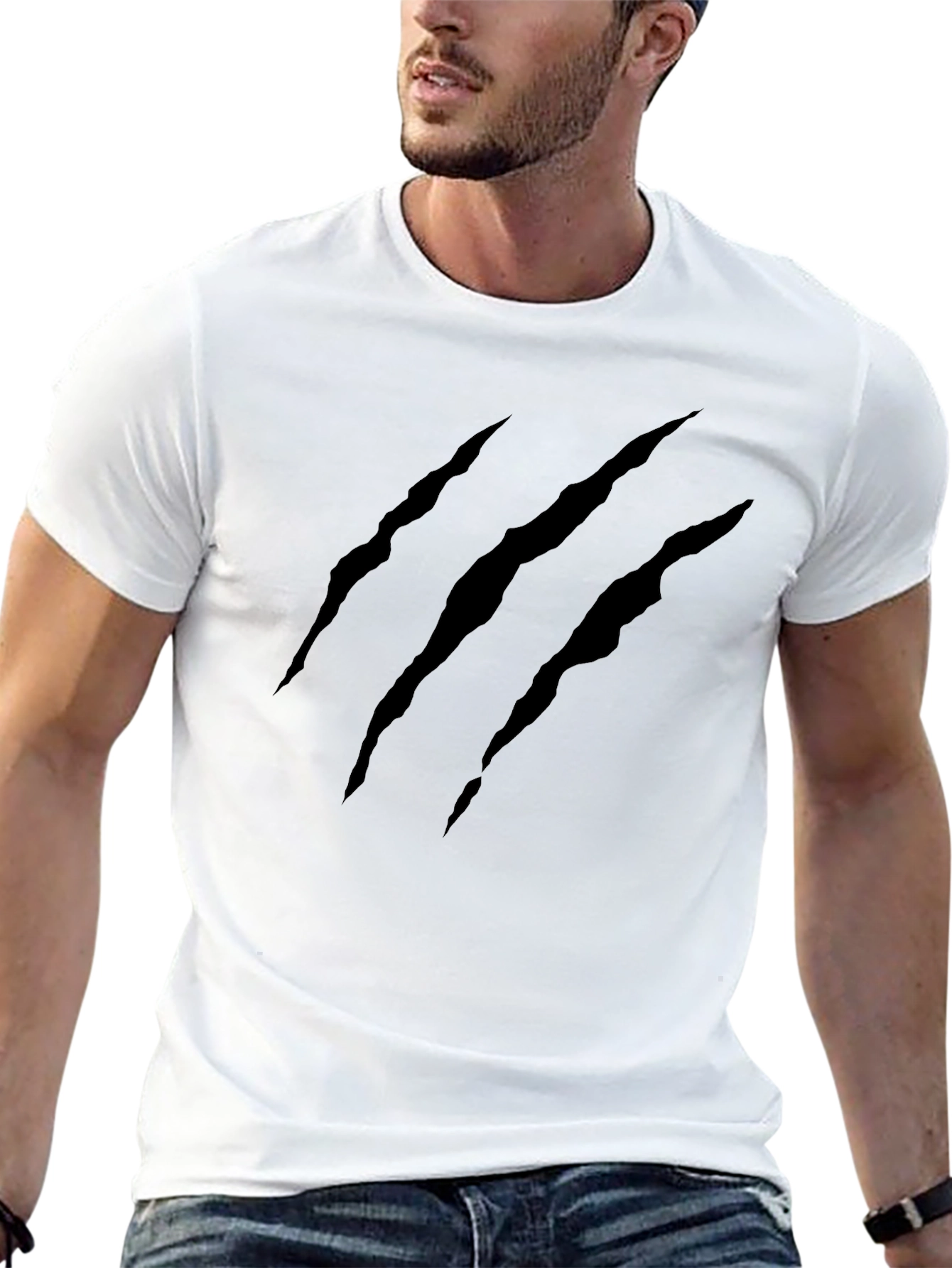 Claw Mark Black T-Shirt - Graphic Tee