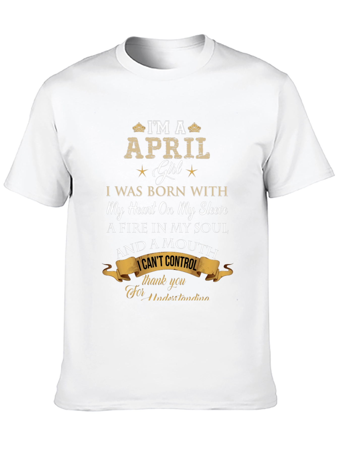 April Girl T-Shirt - Heart on Sleeve