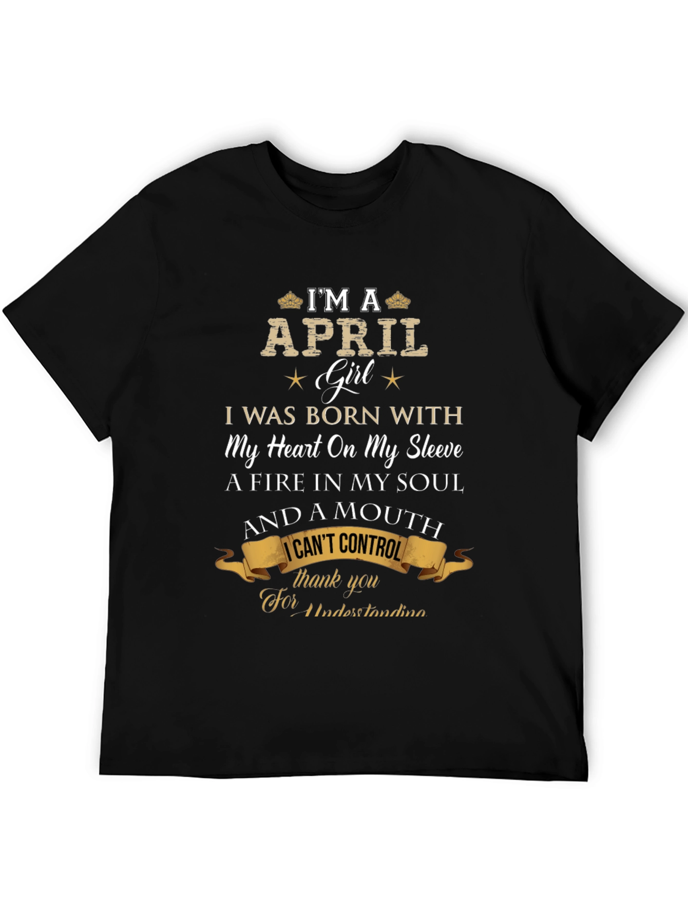 April Girl T-Shirt - Heart on Sleeve