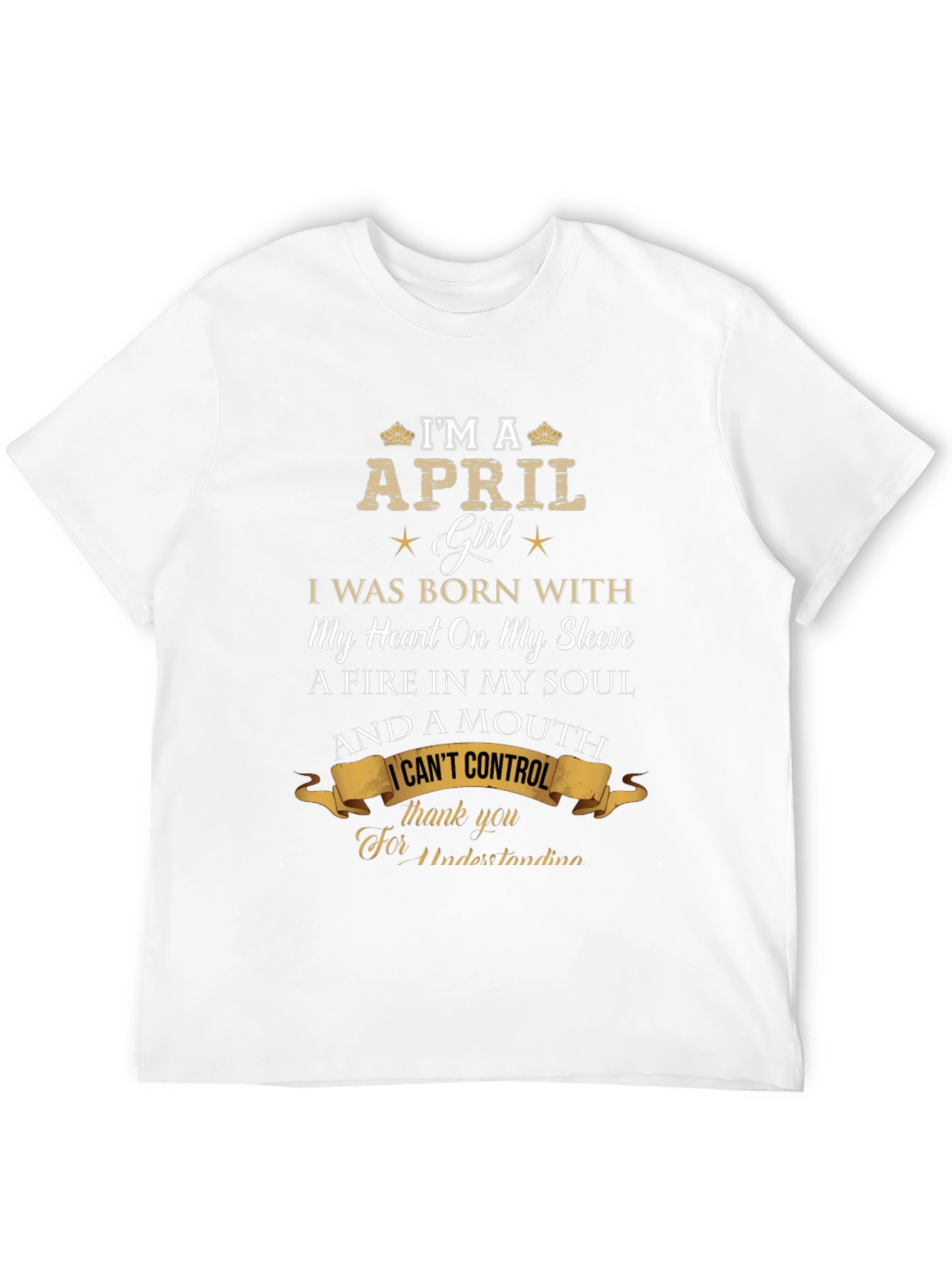 April Girl T-Shirt - Heart on Sleeve