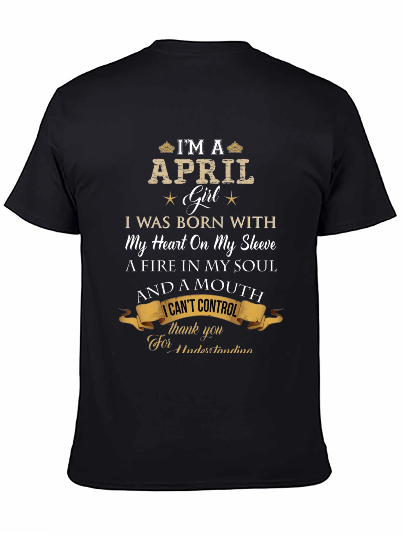 April Girl T-Shirt - Heart on Sleeve