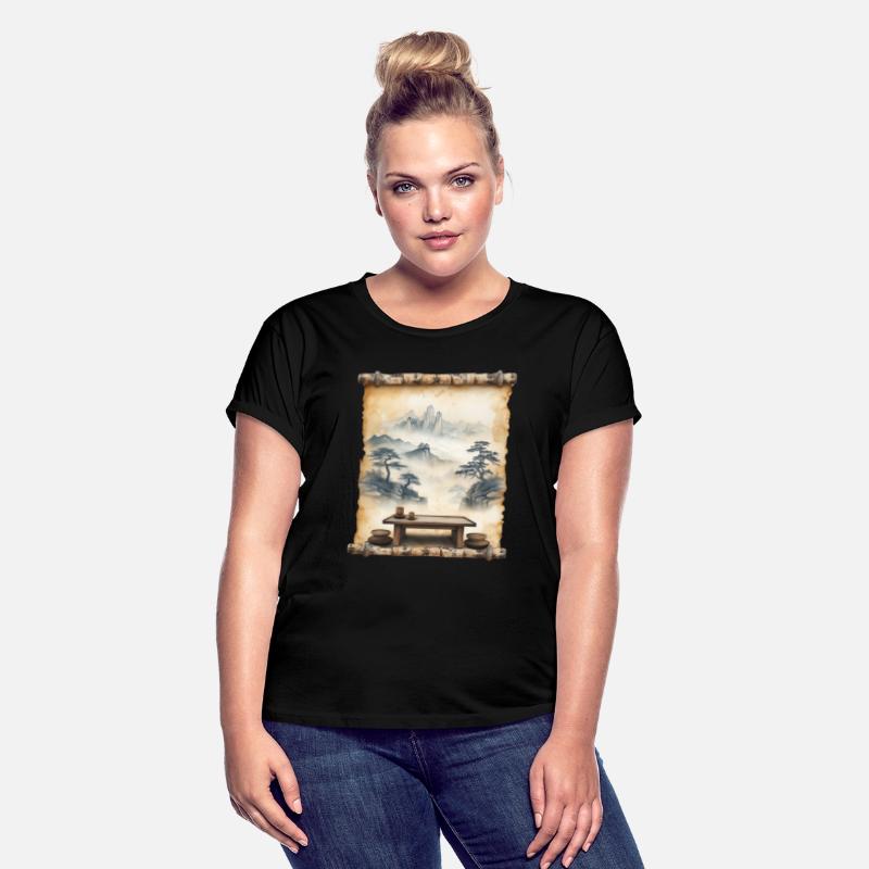 Traditional Table Papyrus Scroll Kotatsu Japanese