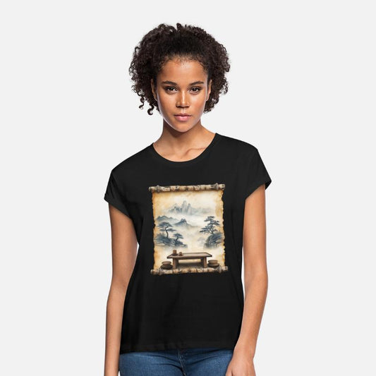 Traditional Table Papyrus Scroll Kotatsu Japanese