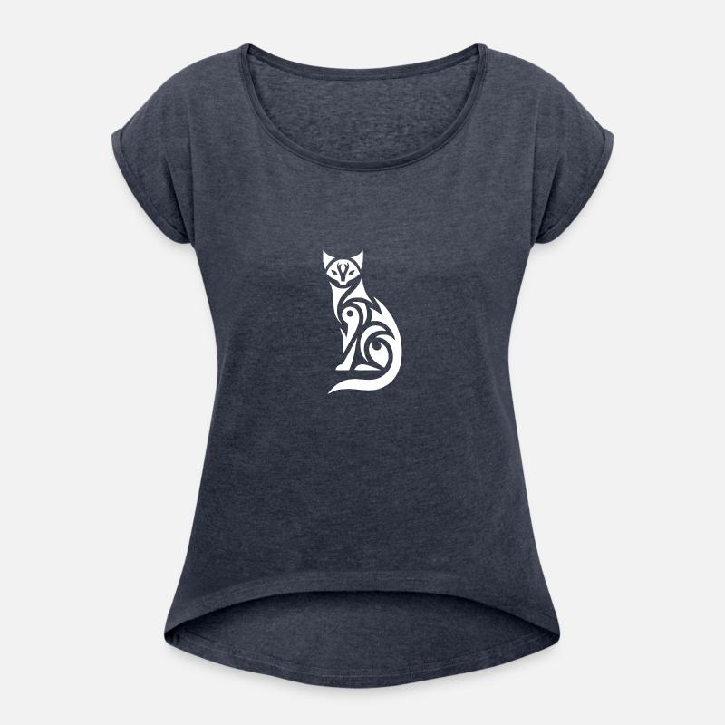 Tribal Cat In Expressive Silhouette