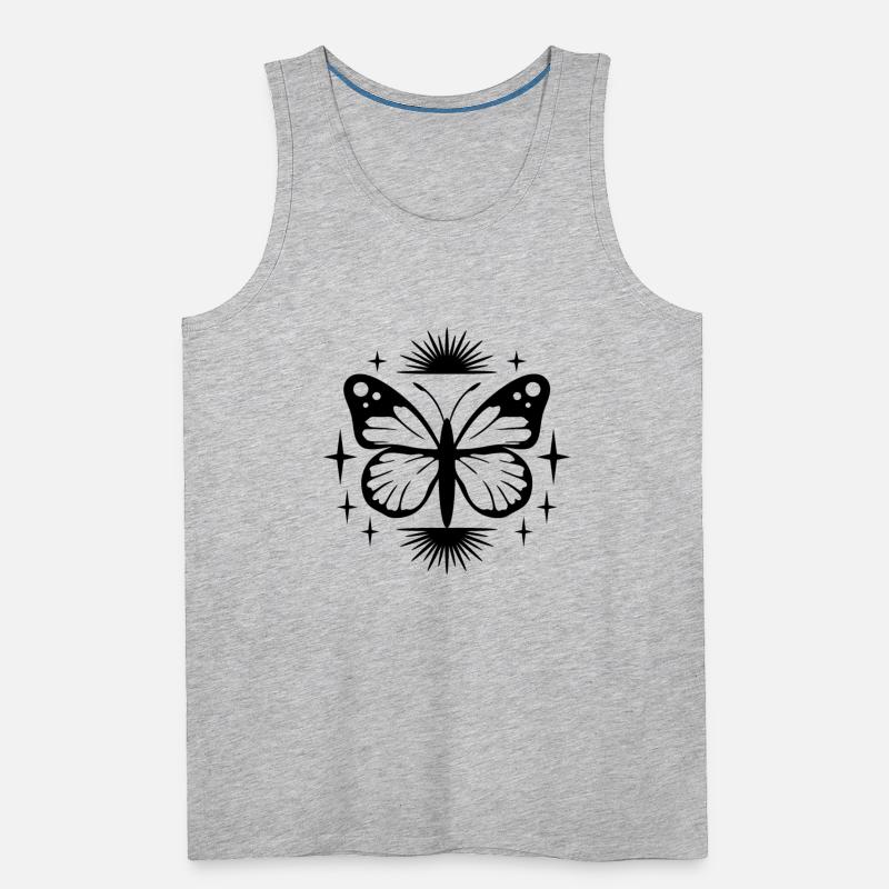 Tribal ornament with butterfly, feminine