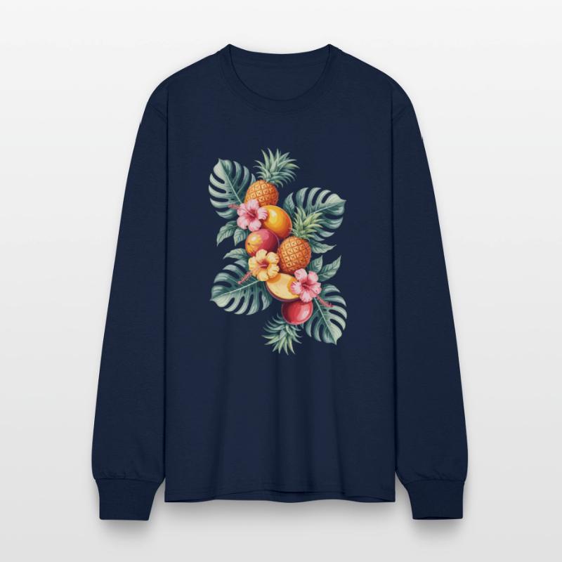 Tropical Fruit Paradise with Pineapples and