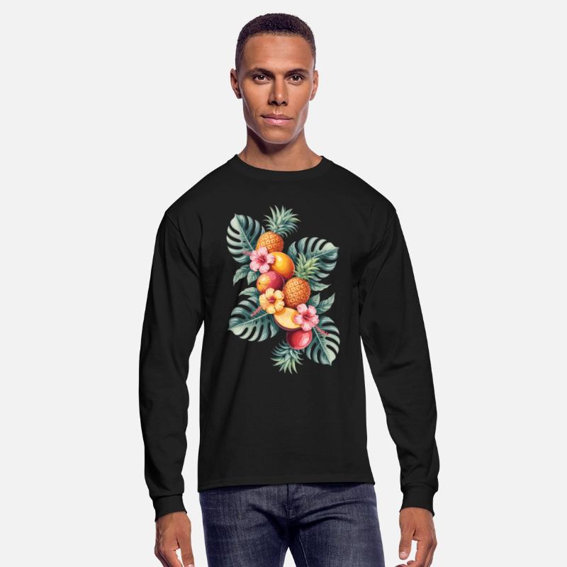 Tropical Fruit Paradise with Pineapples and