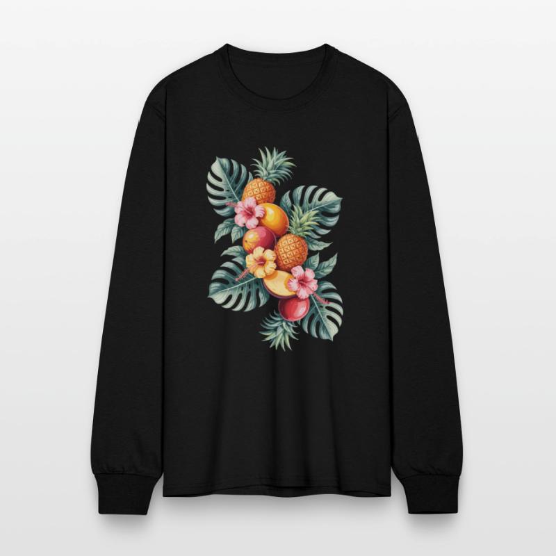 Tropical Fruit Paradise with Pineapples and