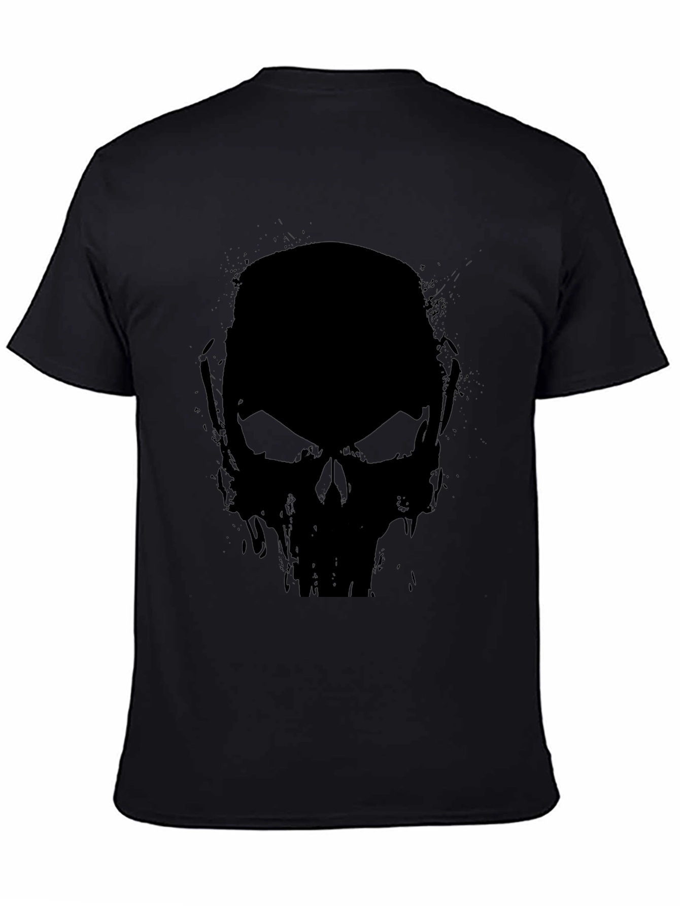 Skull Graphic Black T-Shirt - Mens Casual Tee