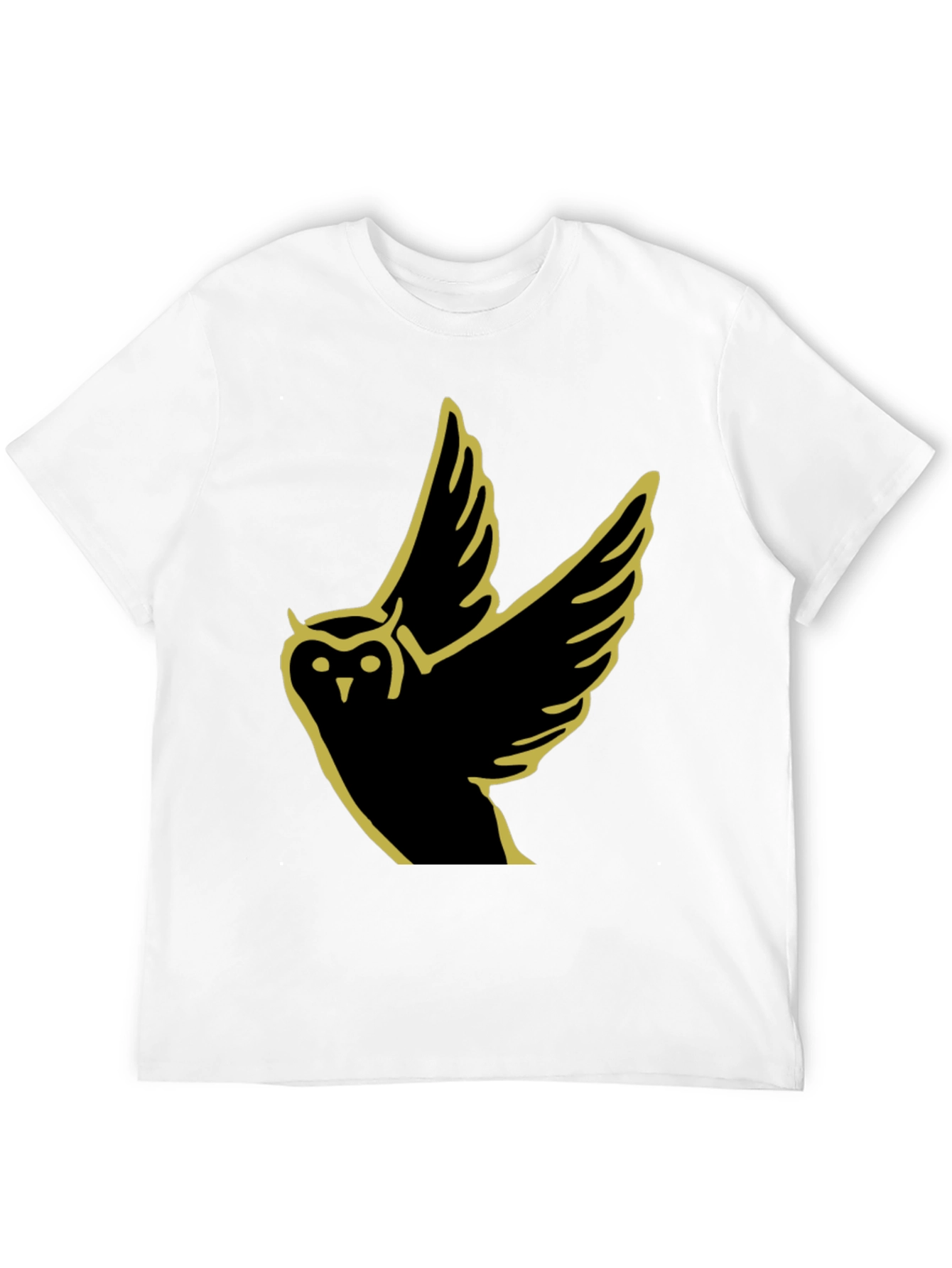 Owl Graphic Tee - Modern Black T-Shirt