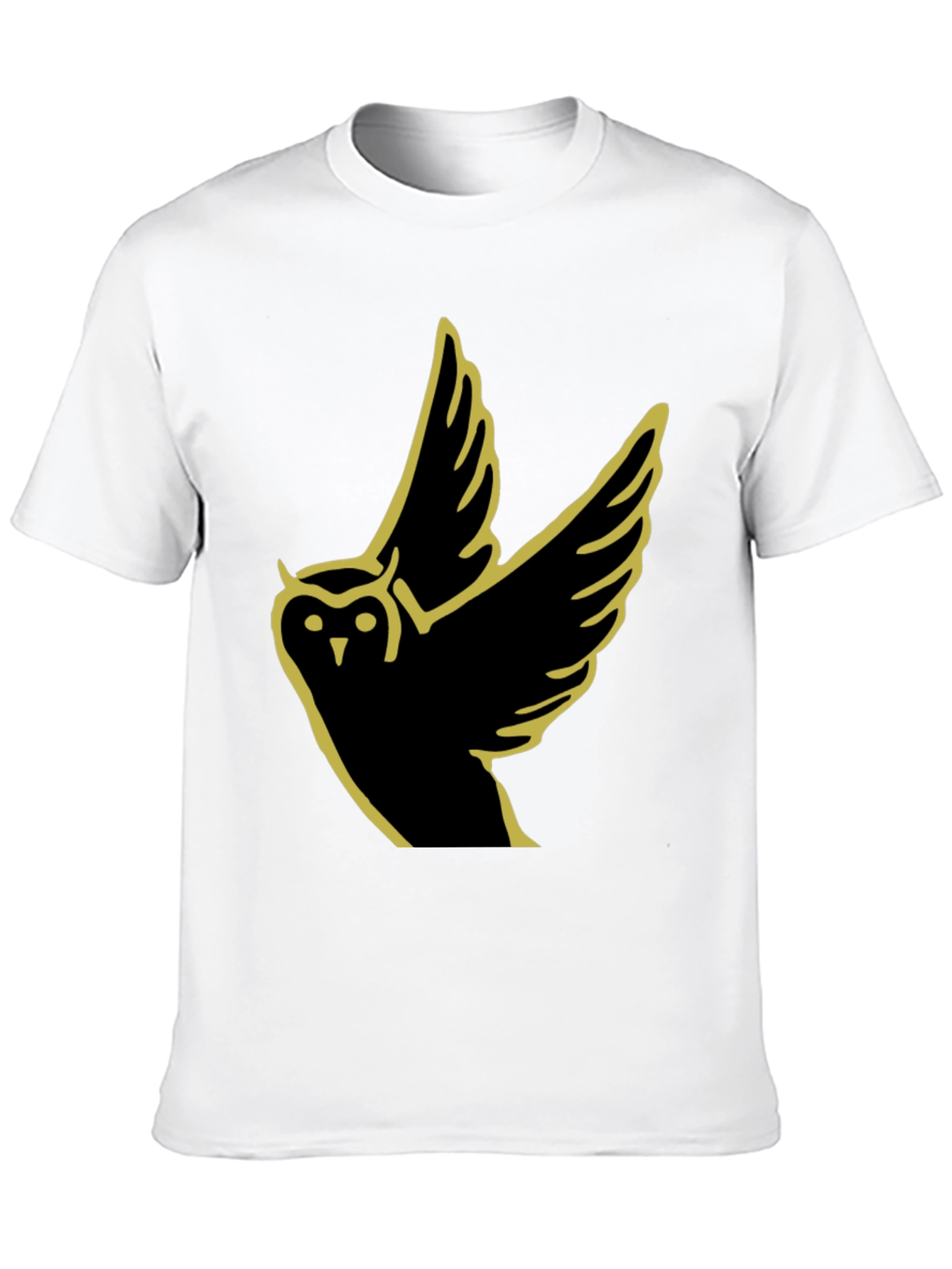 Owl Graphic Tee - Modern Black T-Shirt