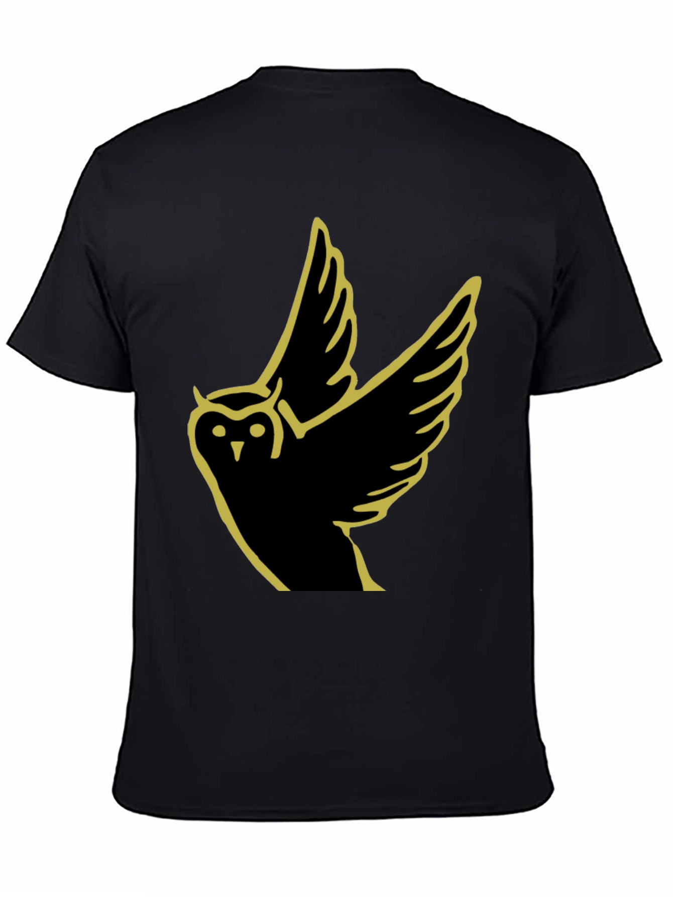 Owl Graphic Tee - Modern Black T-Shirt