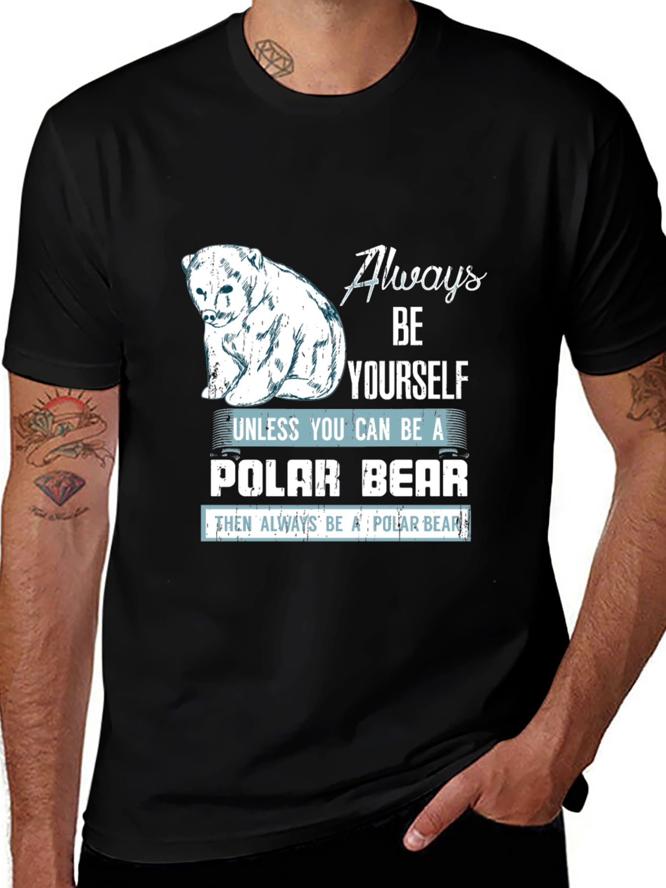 Polar Bear Graphic T-Shirt - Always Be Yourself Tee