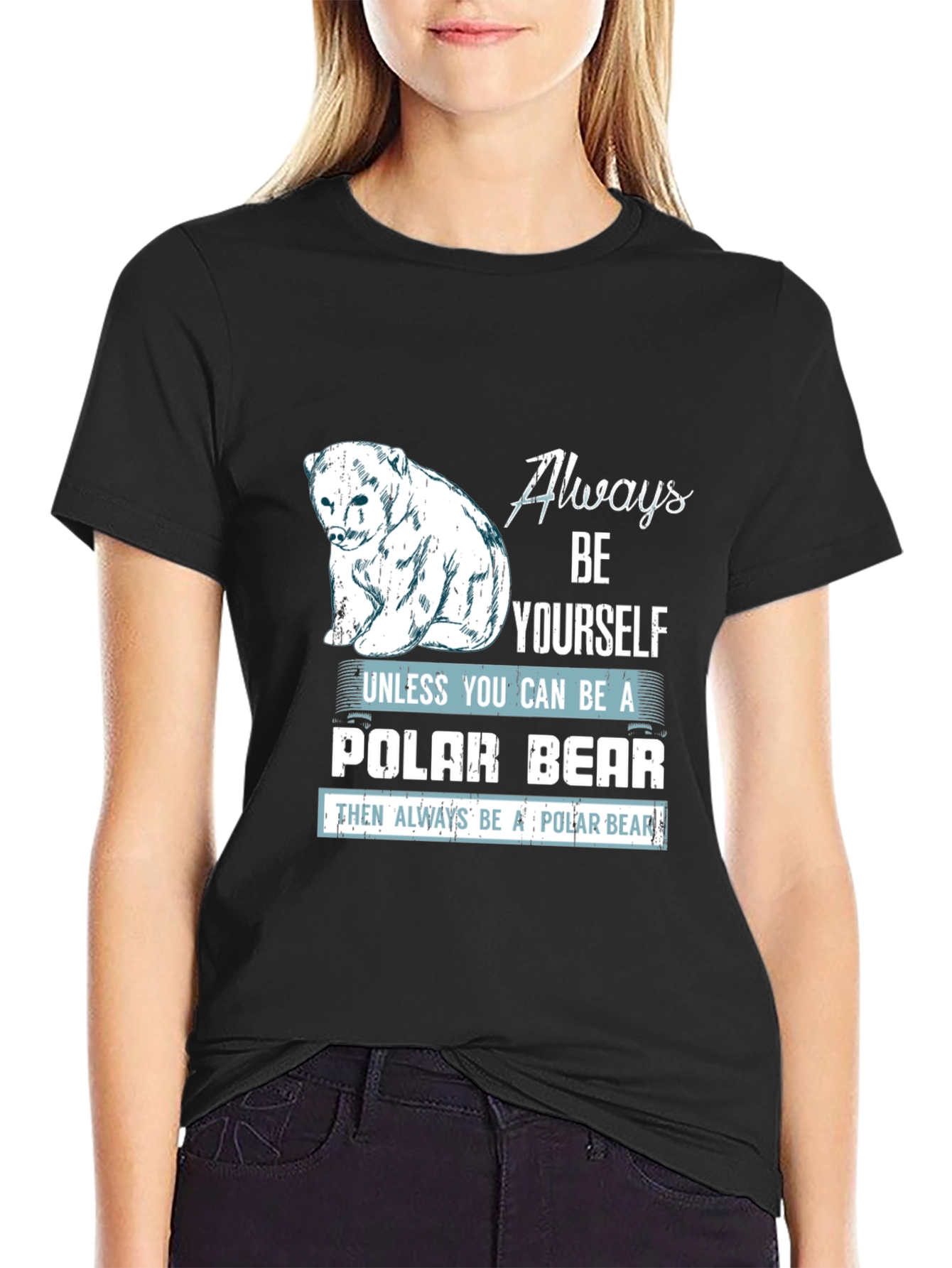 Polar Bear Graphic T-Shirt - Always Be Yourself Tee