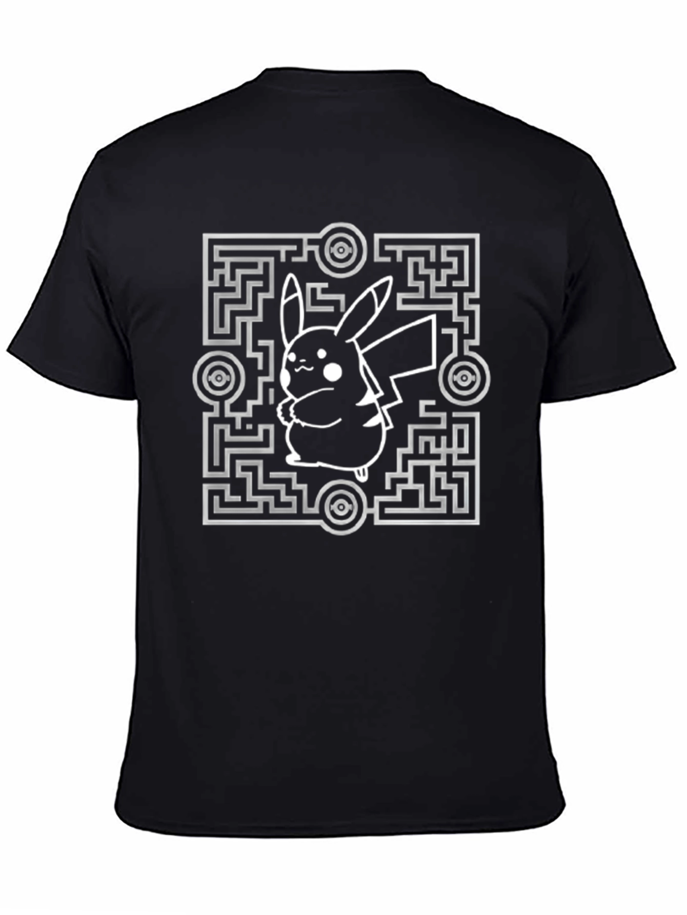 Pikachu Maze T-Shirt - Gotta Catch Em All!