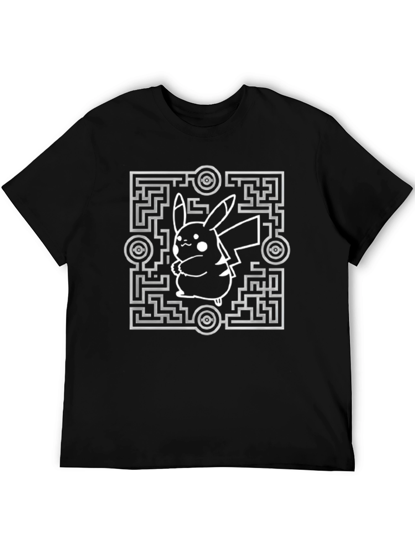 Pikachu Maze T-Shirt - Gotta Catch Em All!