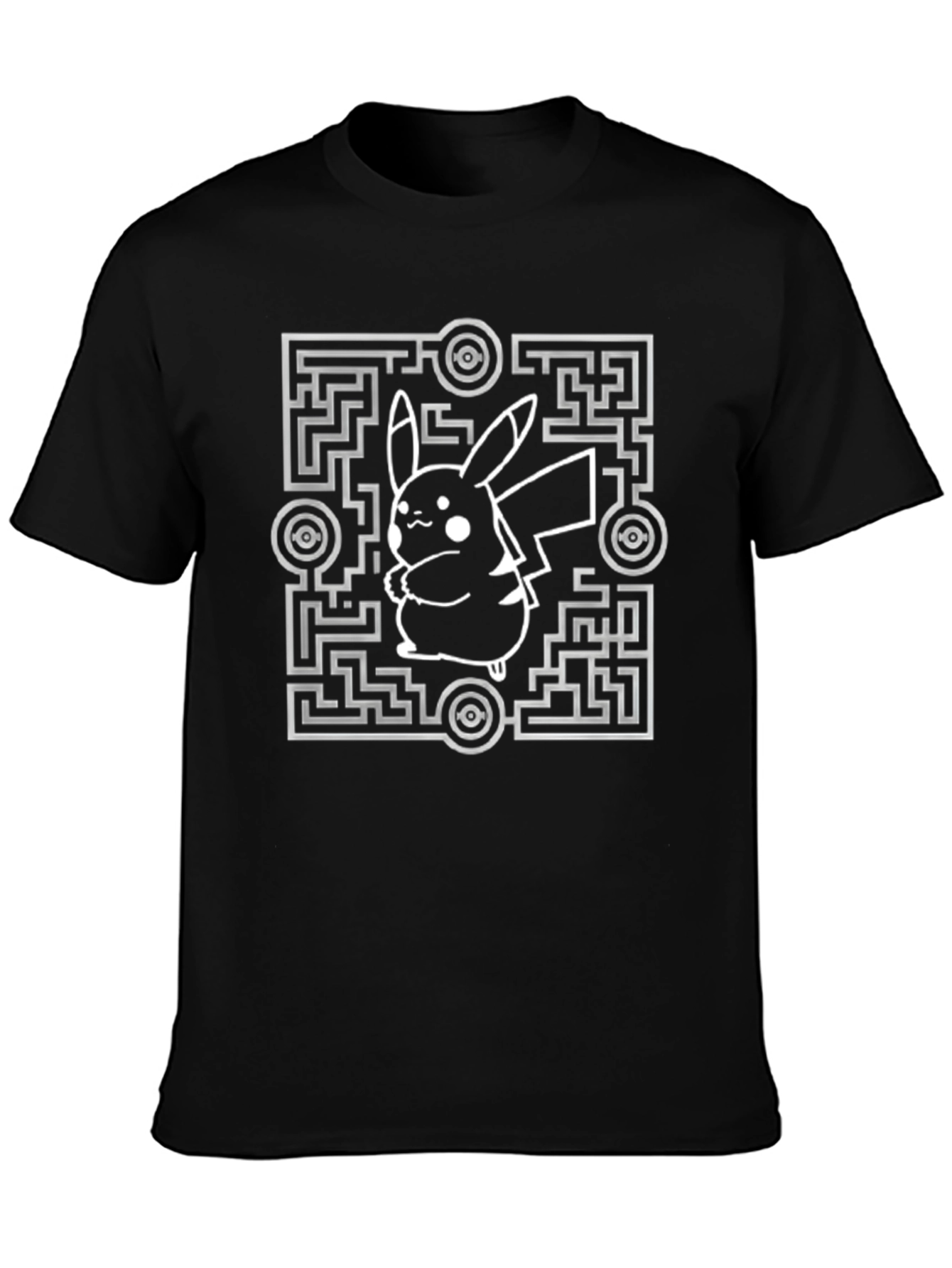 Pikachu Maze T-Shirt - Gotta Catch Em All!