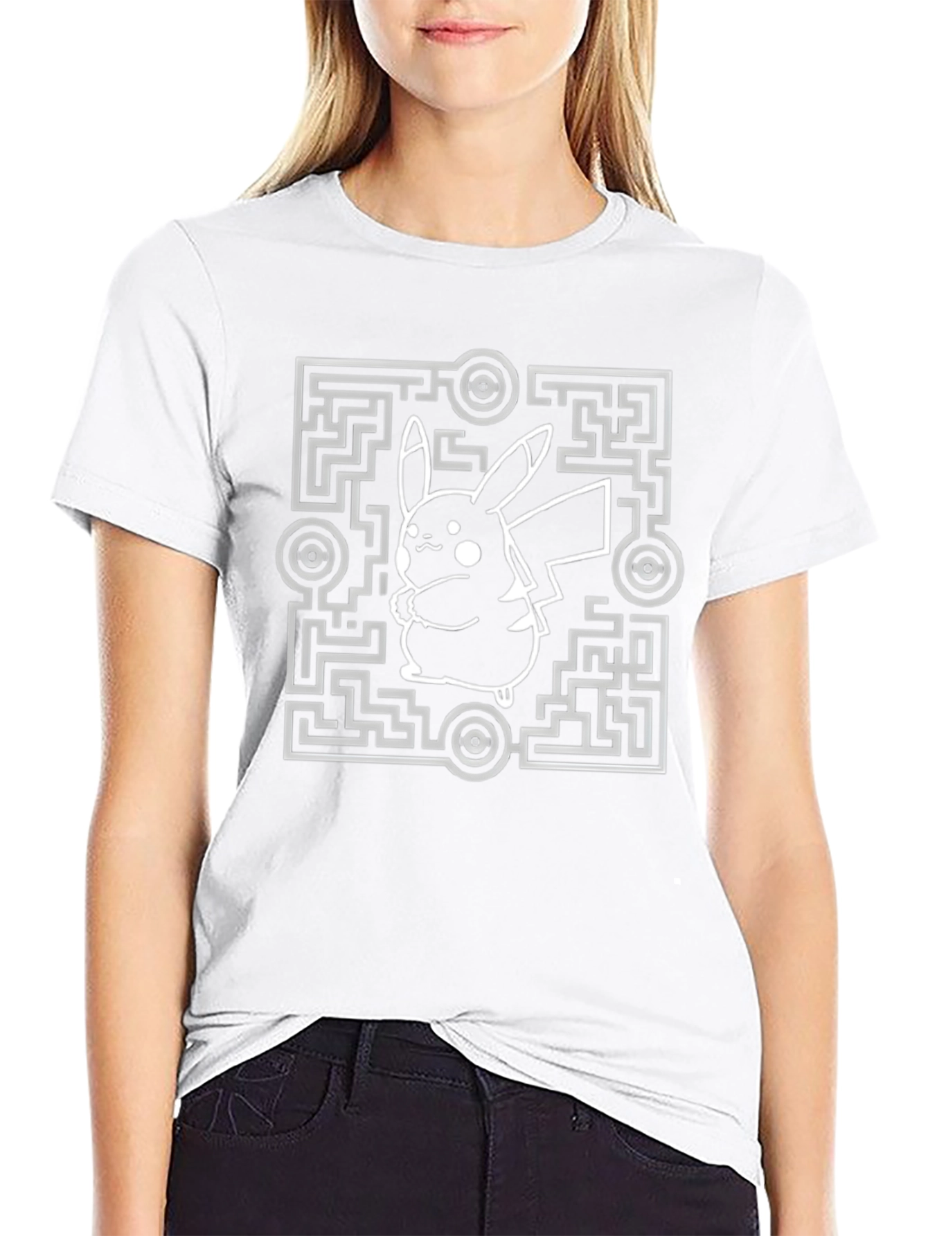 Pikachu Maze T-Shirt - Gotta Catch Em All!
