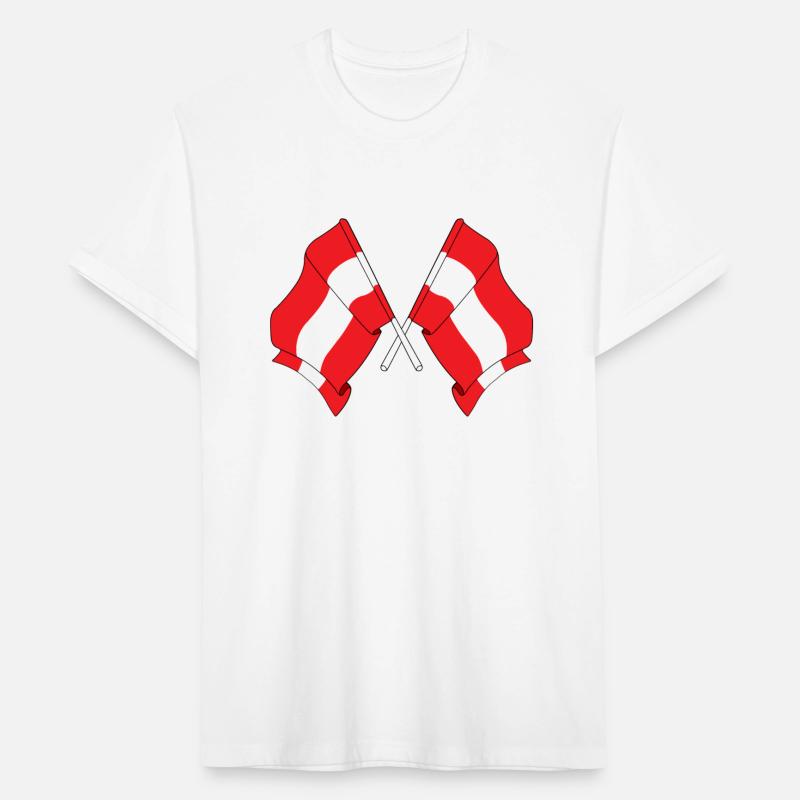 Two flags of Austria