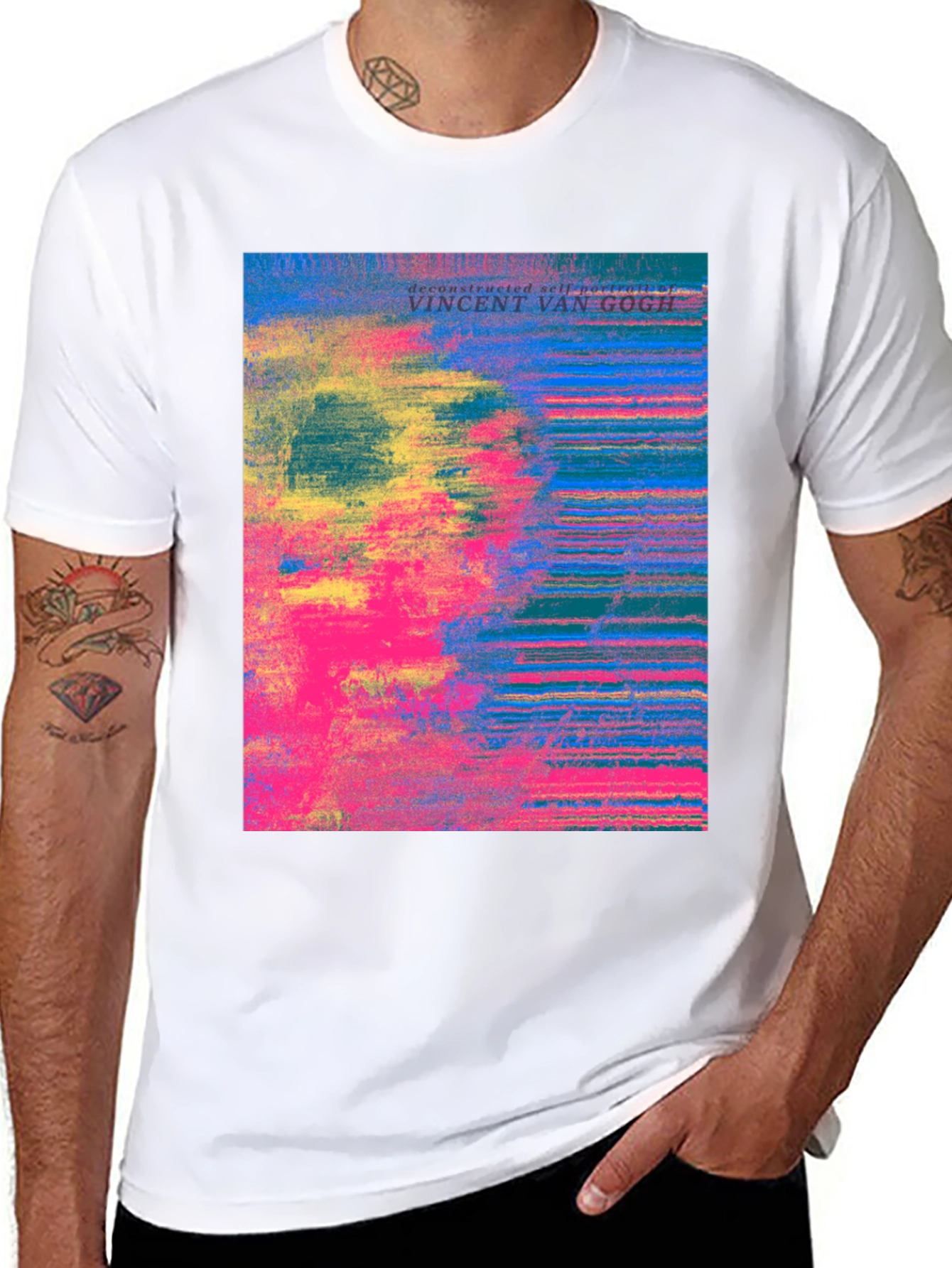 Van Gogh Deconstructed Self-Portrait Graphic Tee