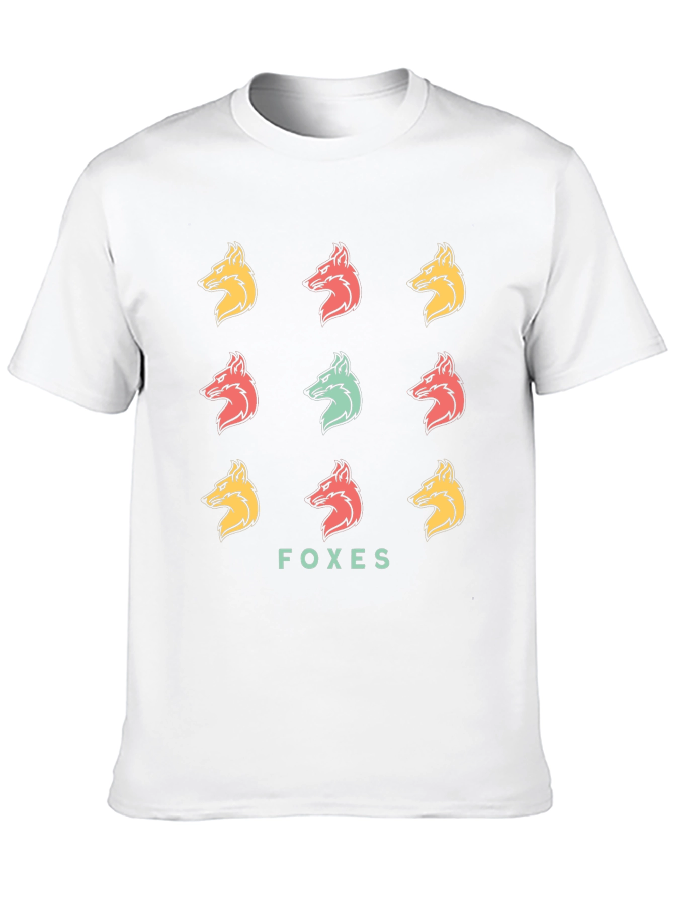Foxes Graphic Print T-Shirt