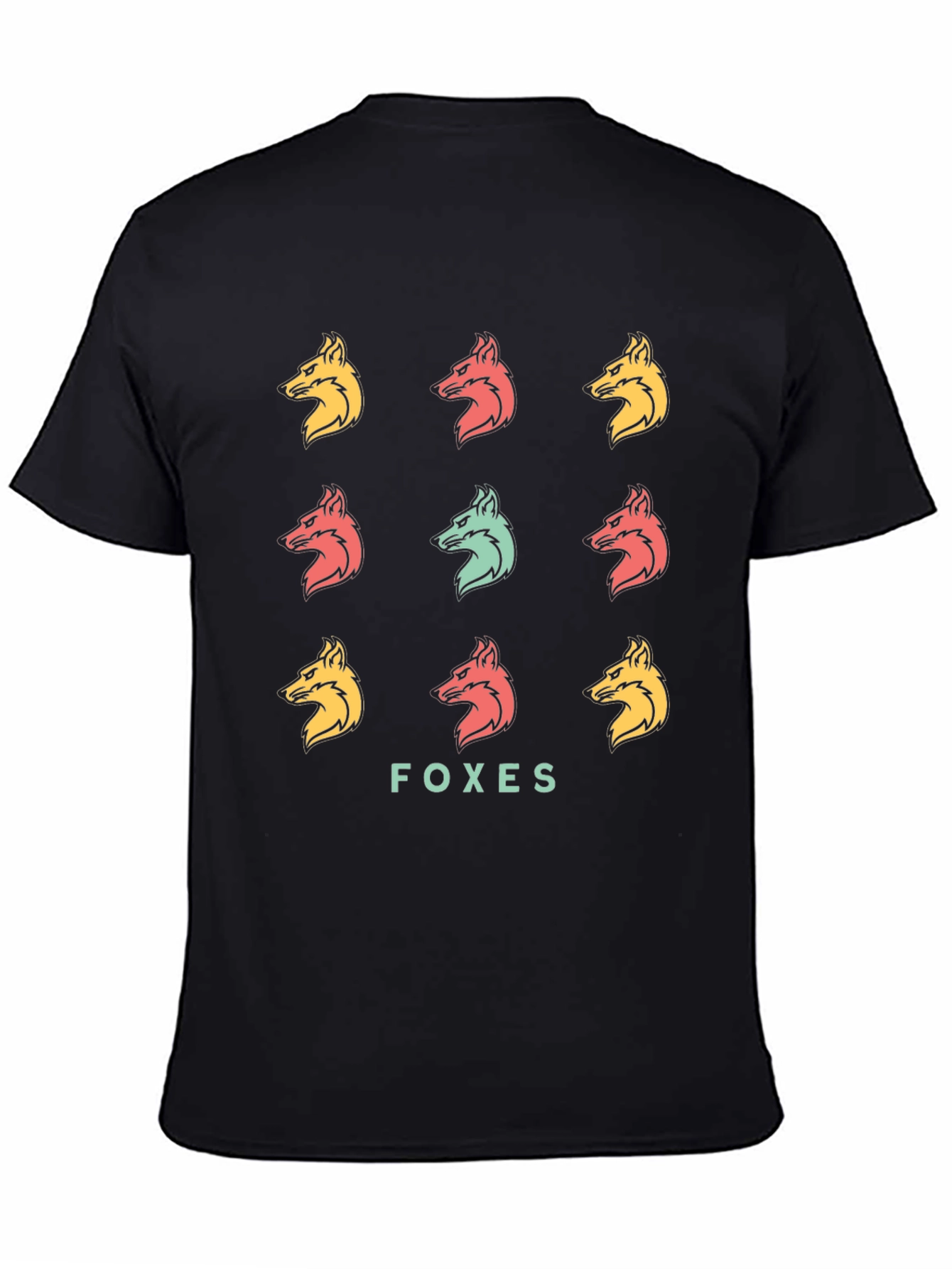 Foxes Graphic Print T-Shirt