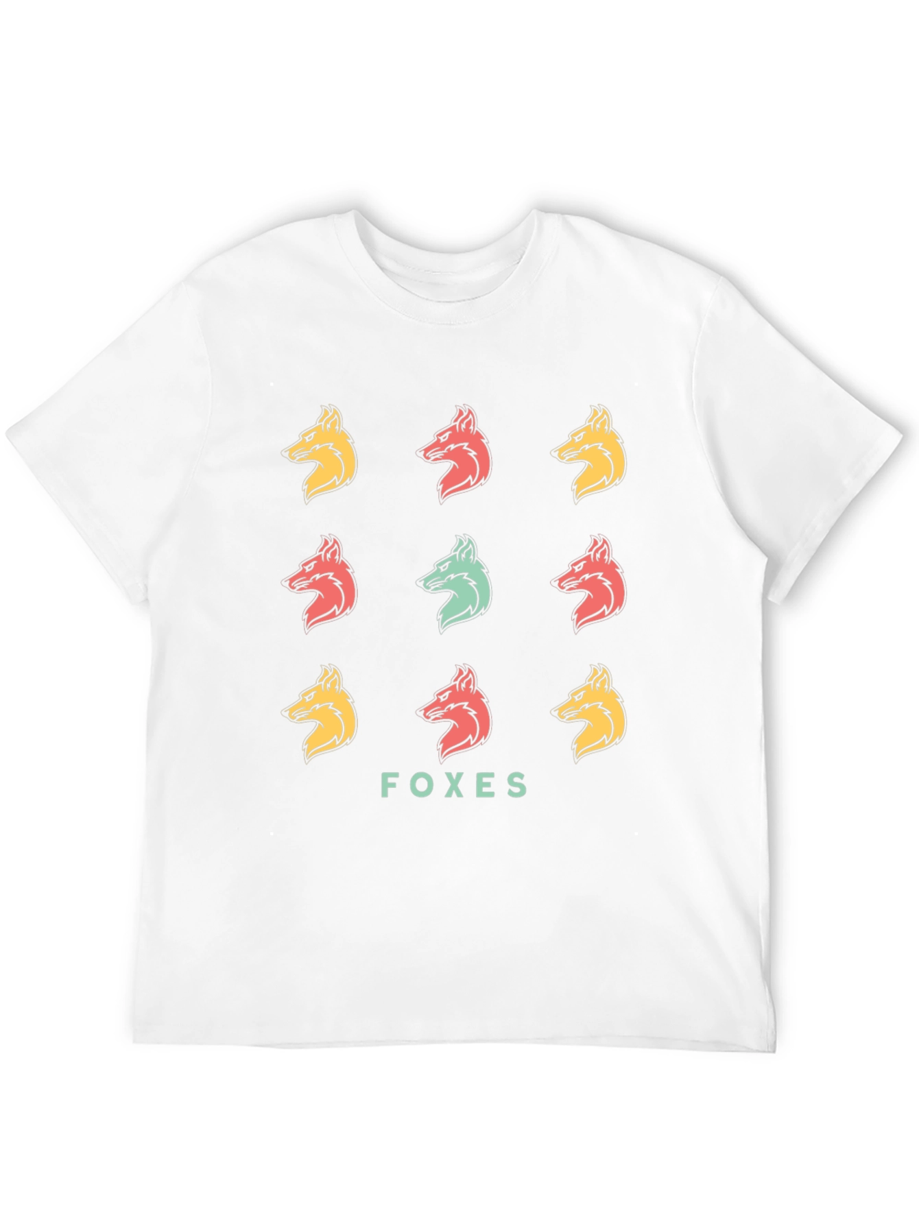Foxes Graphic Print T-Shirt