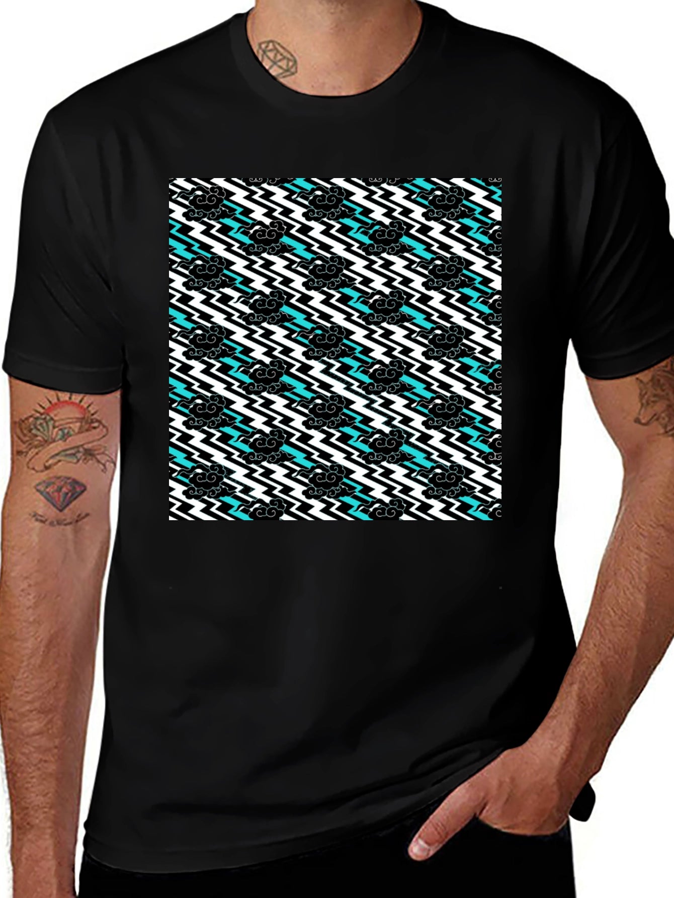 Stormy Weather T-Shirt - Black Cotton Tee