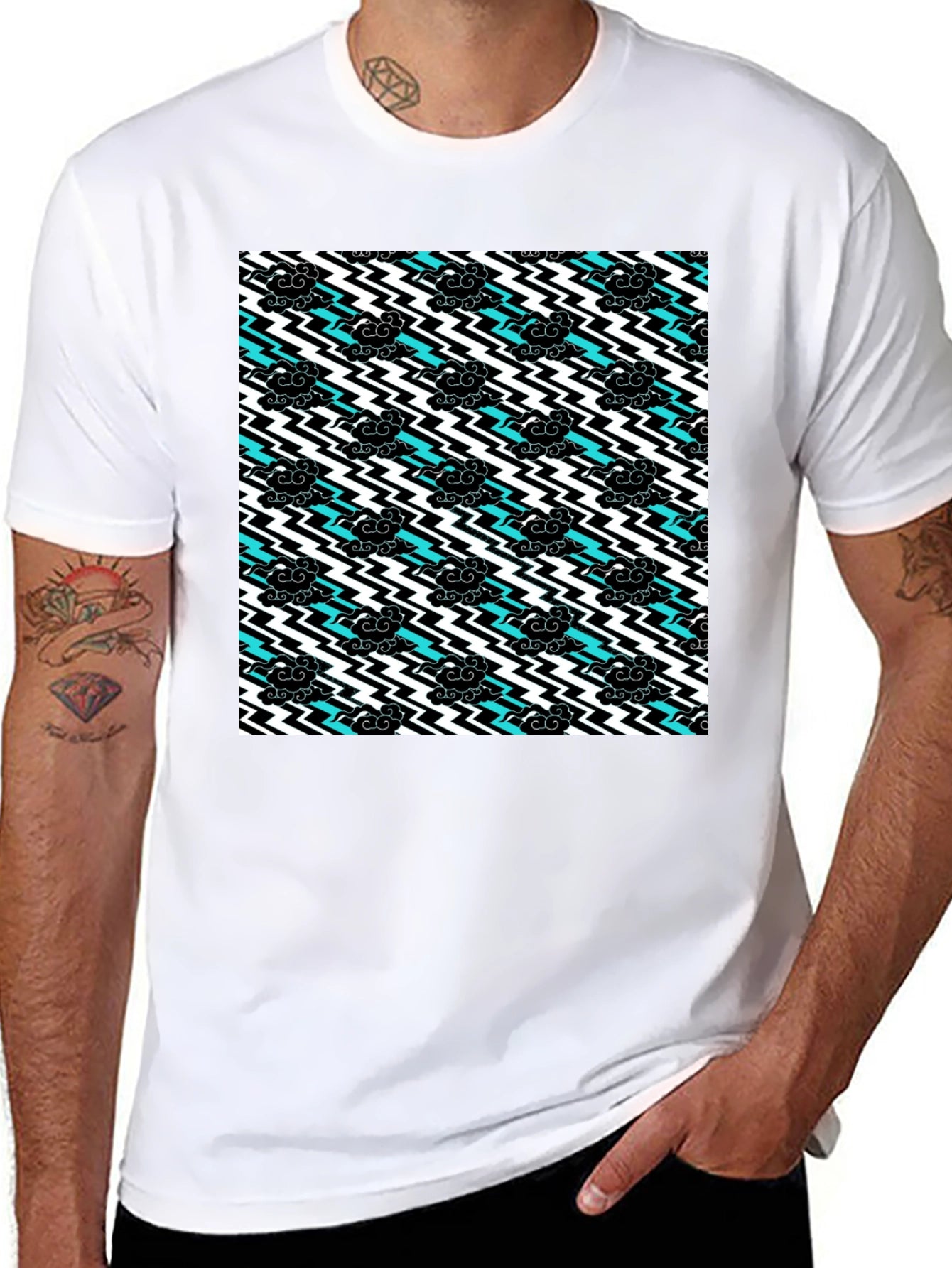 Stormy Weather T-Shirt - Black Cotton Tee