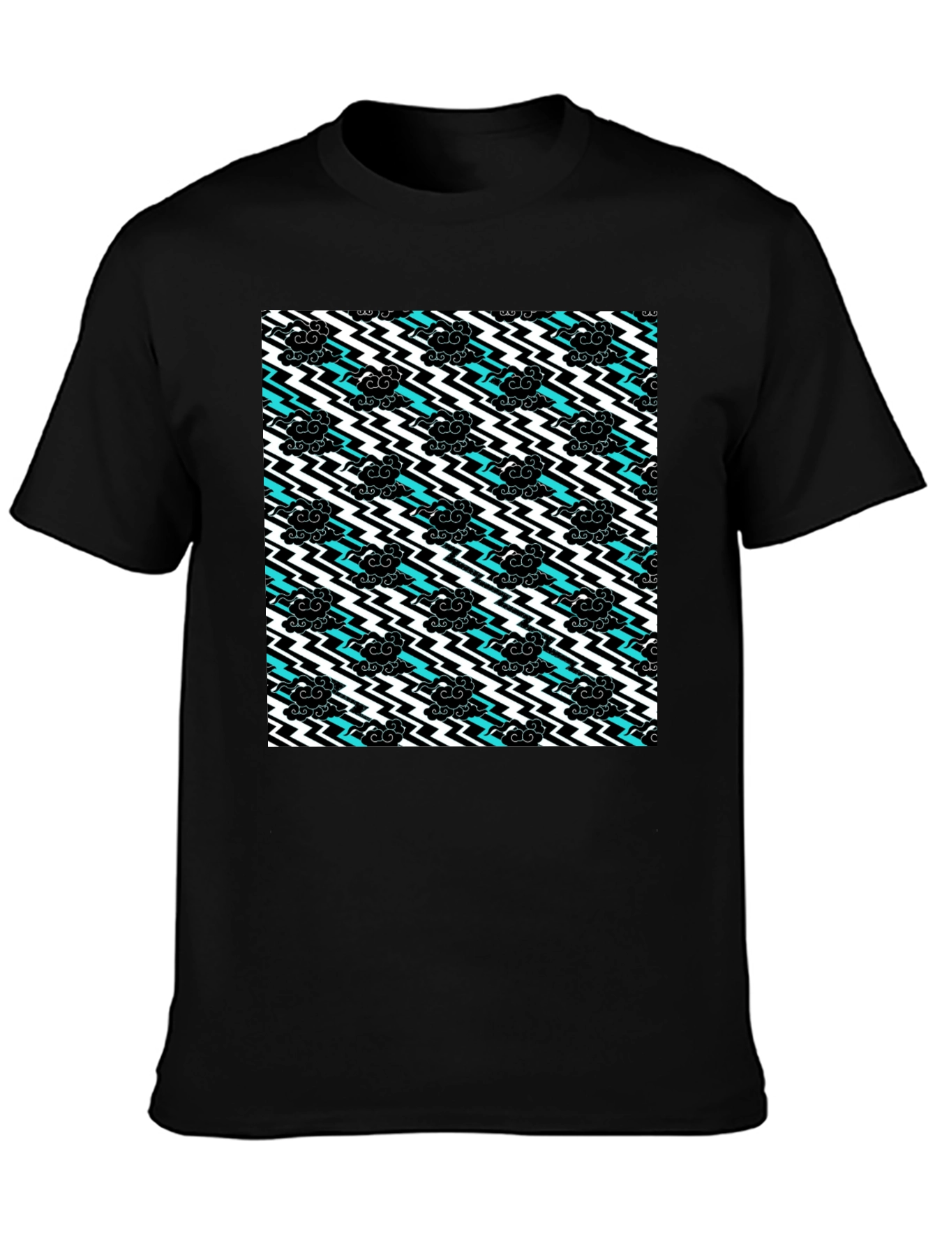 Stormy Weather T-Shirt - Black Cotton Tee