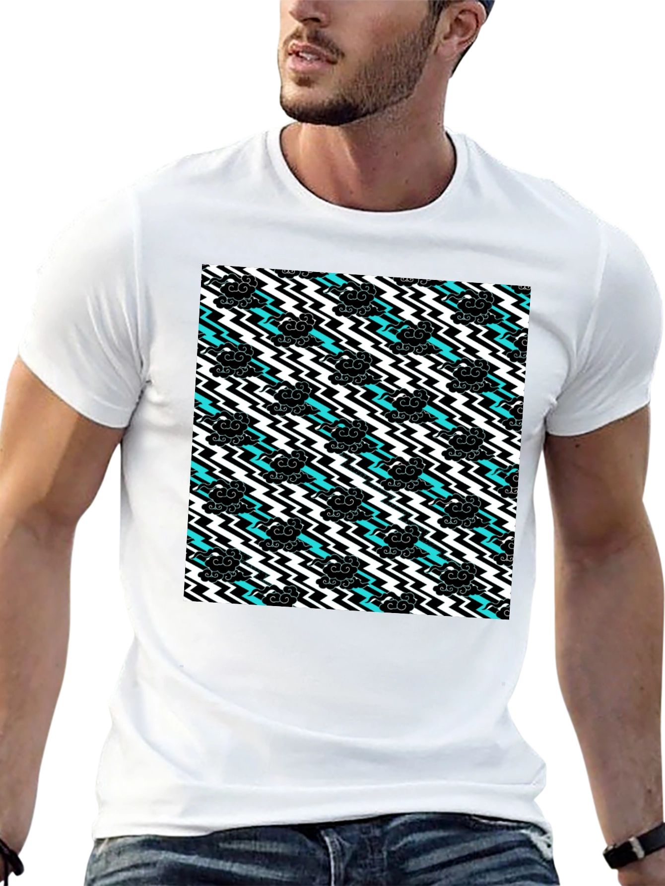 Stormy Weather T-Shirt - Black Cotton Tee