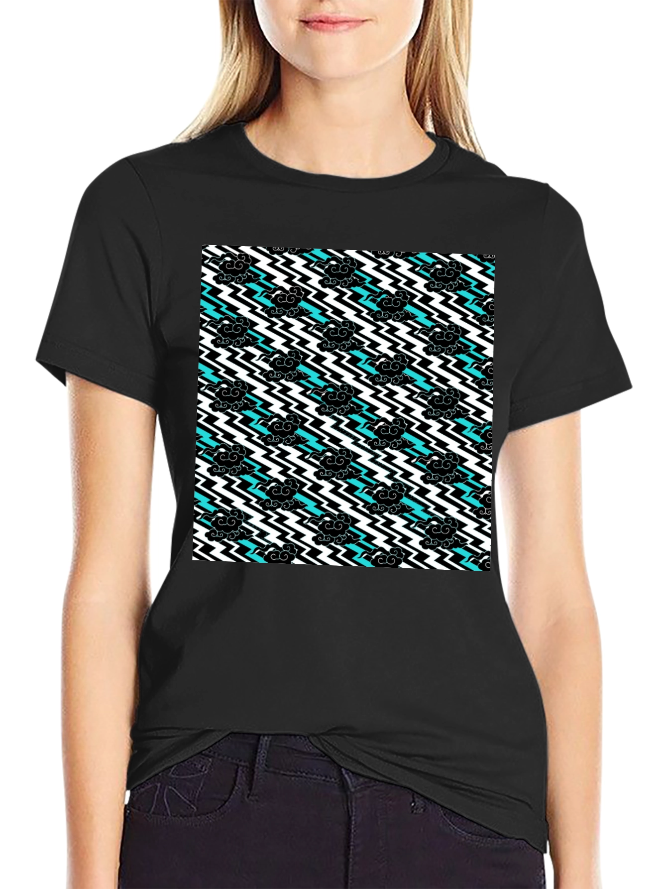 Stormy Weather T-Shirt - Black Cotton Tee