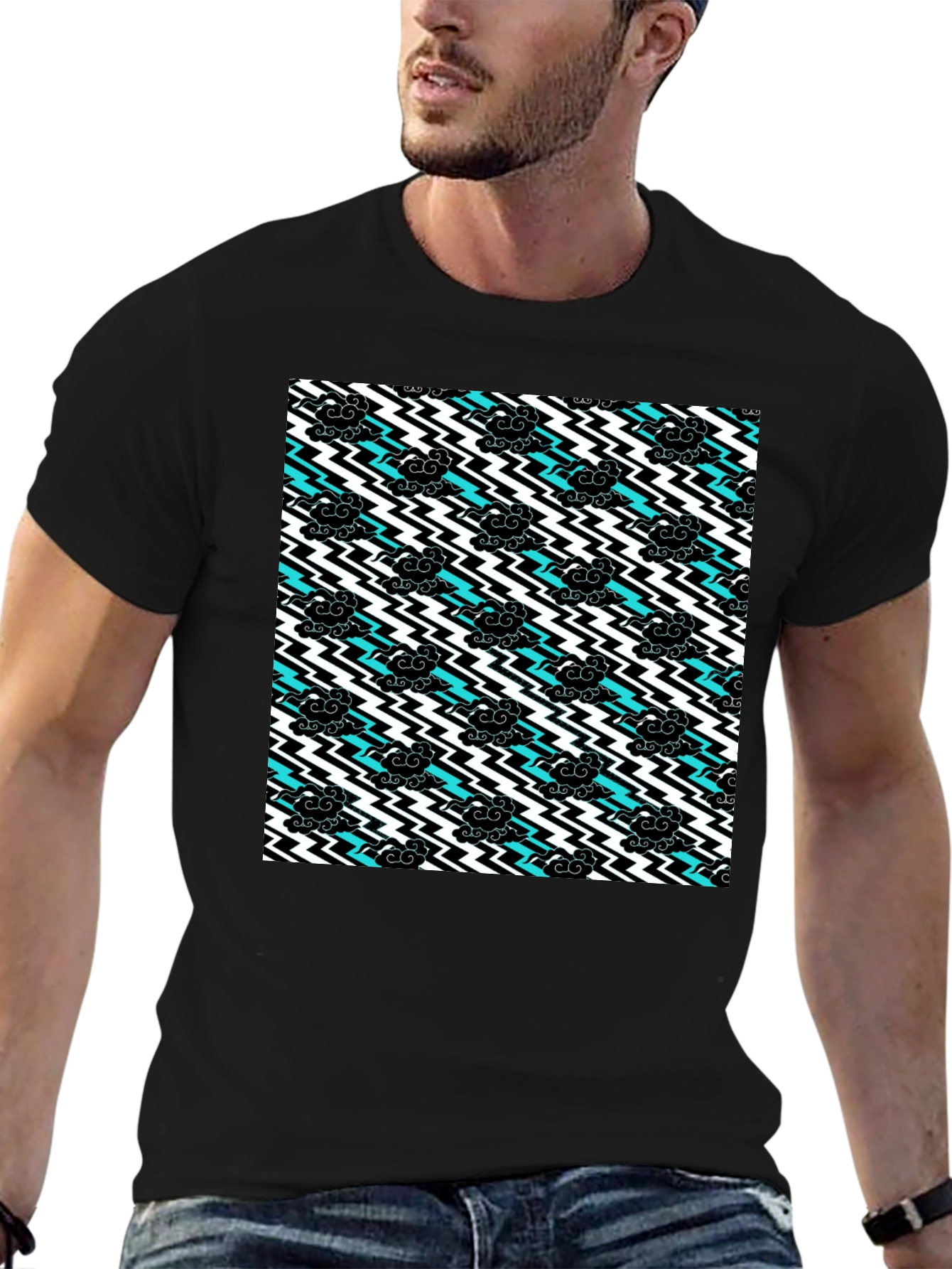 Stormy Weather T-Shirt - Black Cotton Tee