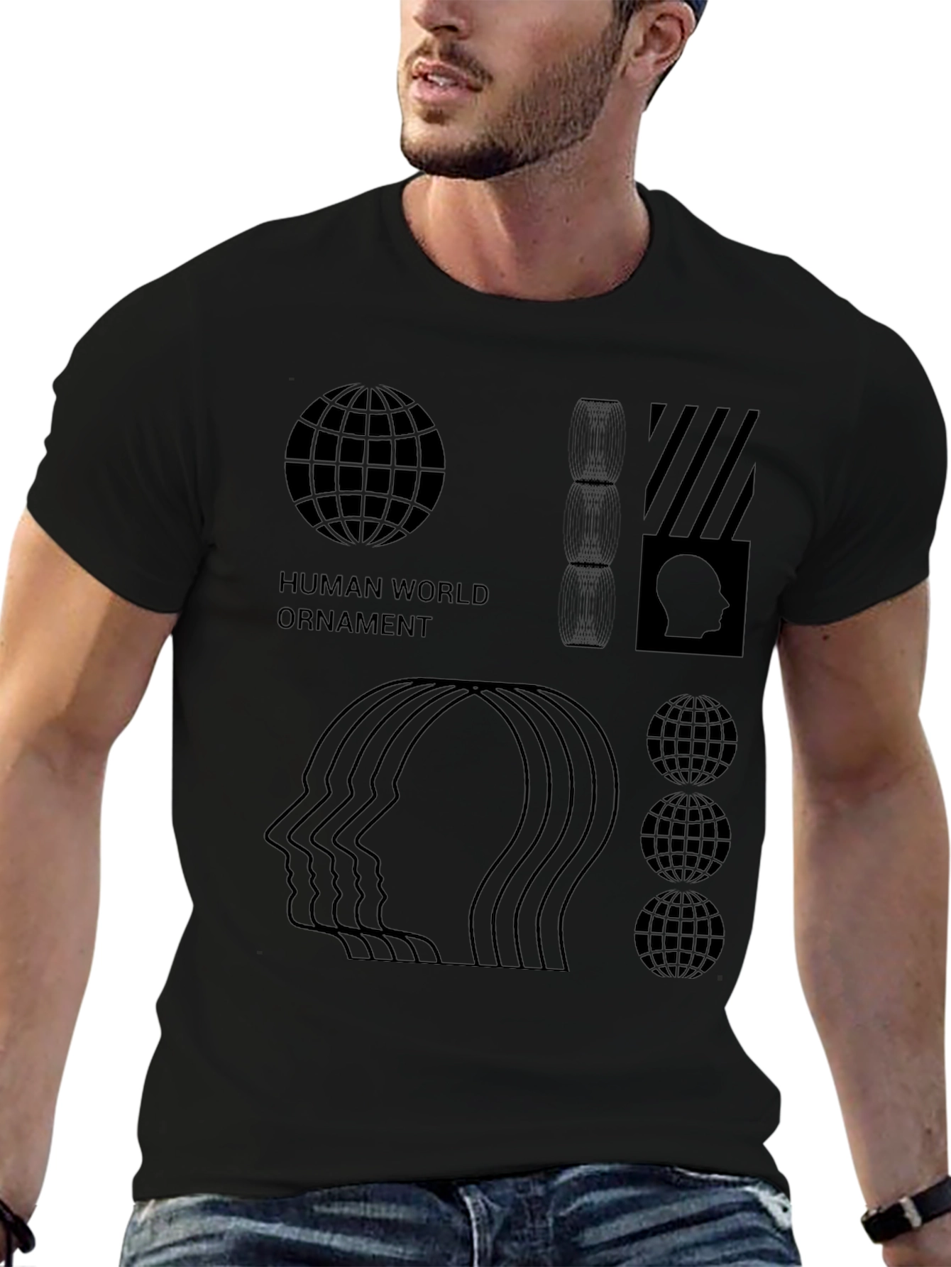 Human World Ornament Graphic Tee