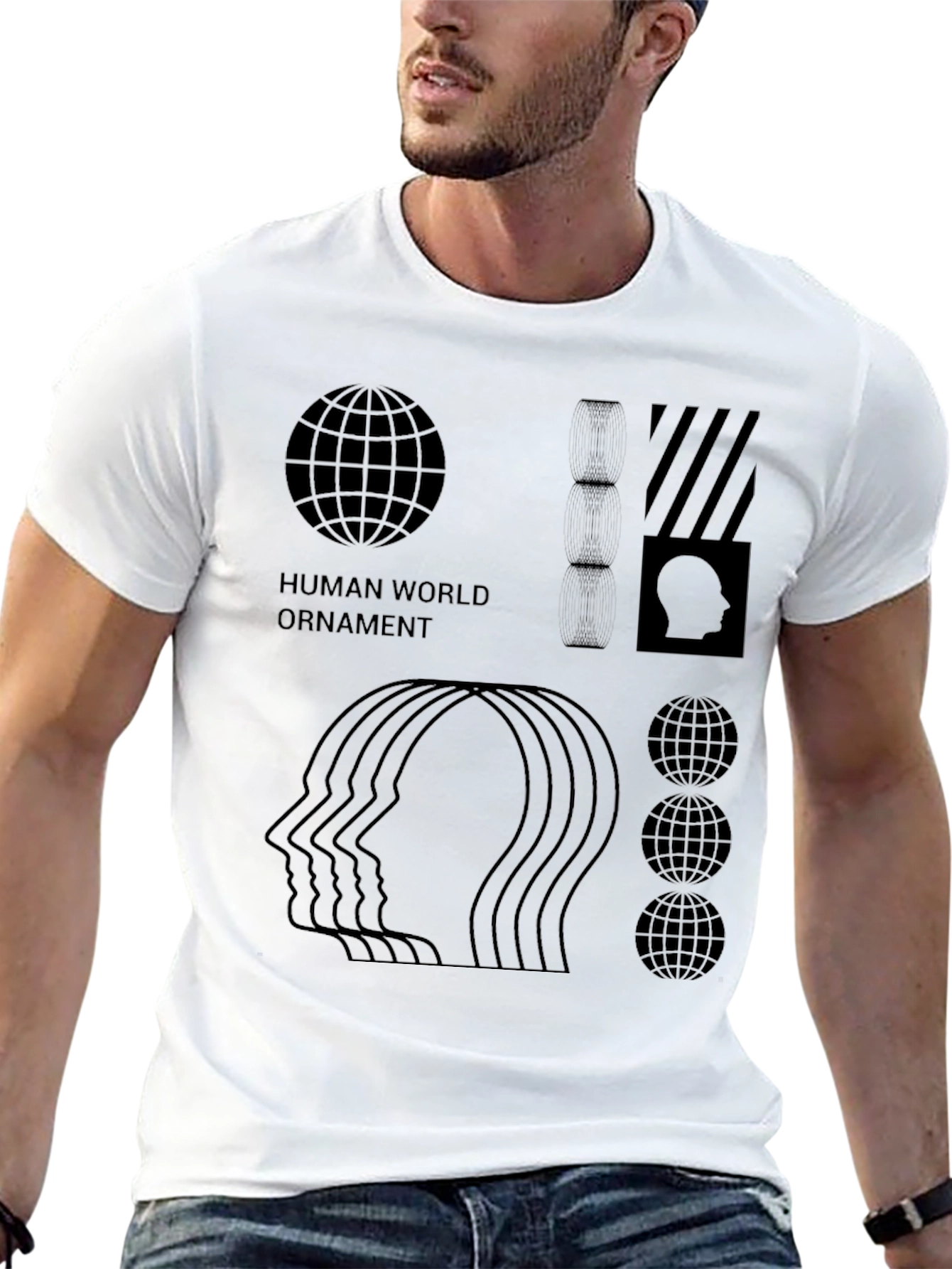 Human World Ornament Graphic Tee