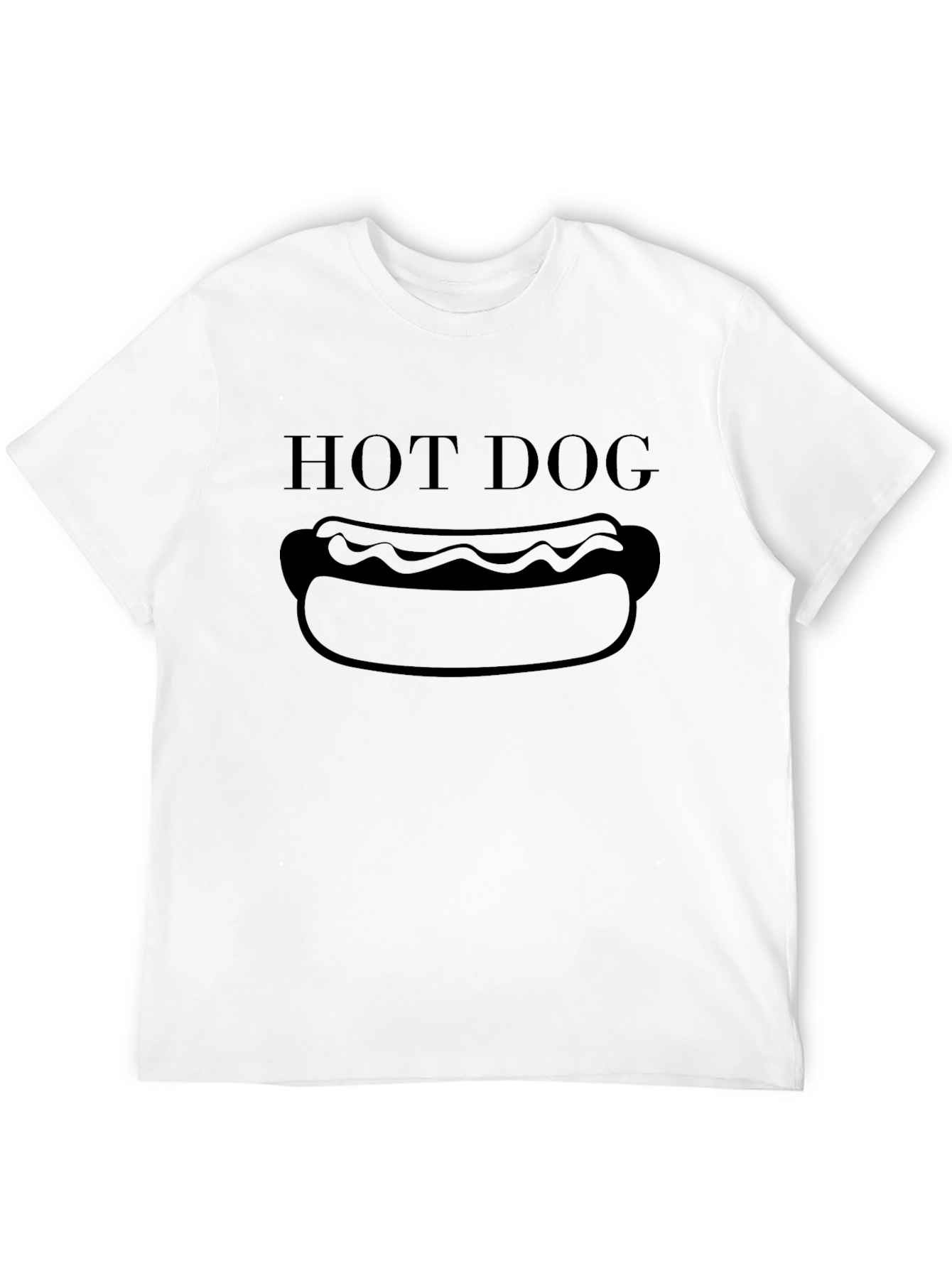 Hot Dog Graphic T-Shirt – Funny Food Lover Casual Tee Gift