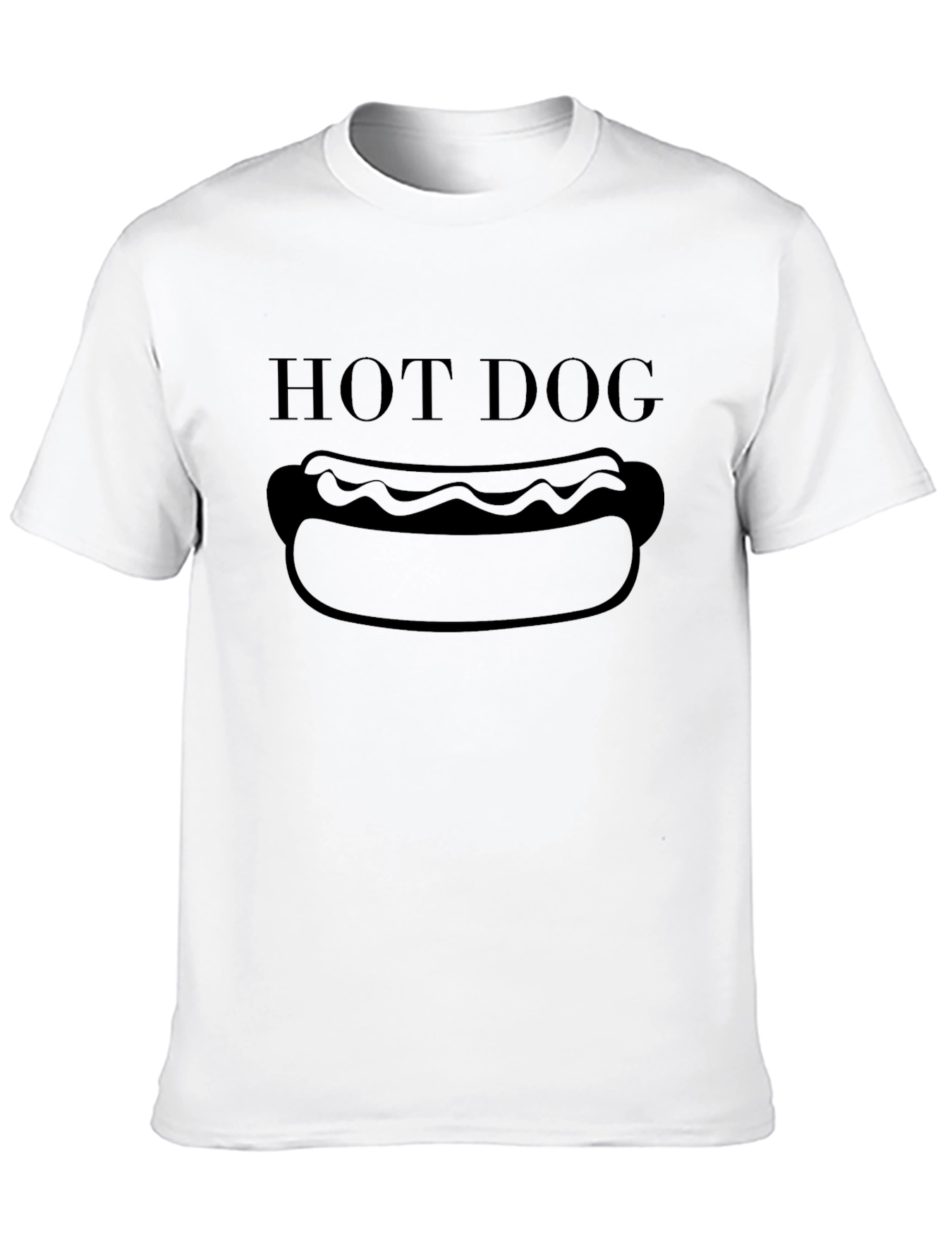 Hot Dog Graphic T-Shirt – Funny Food Lover Casual Tee Gift