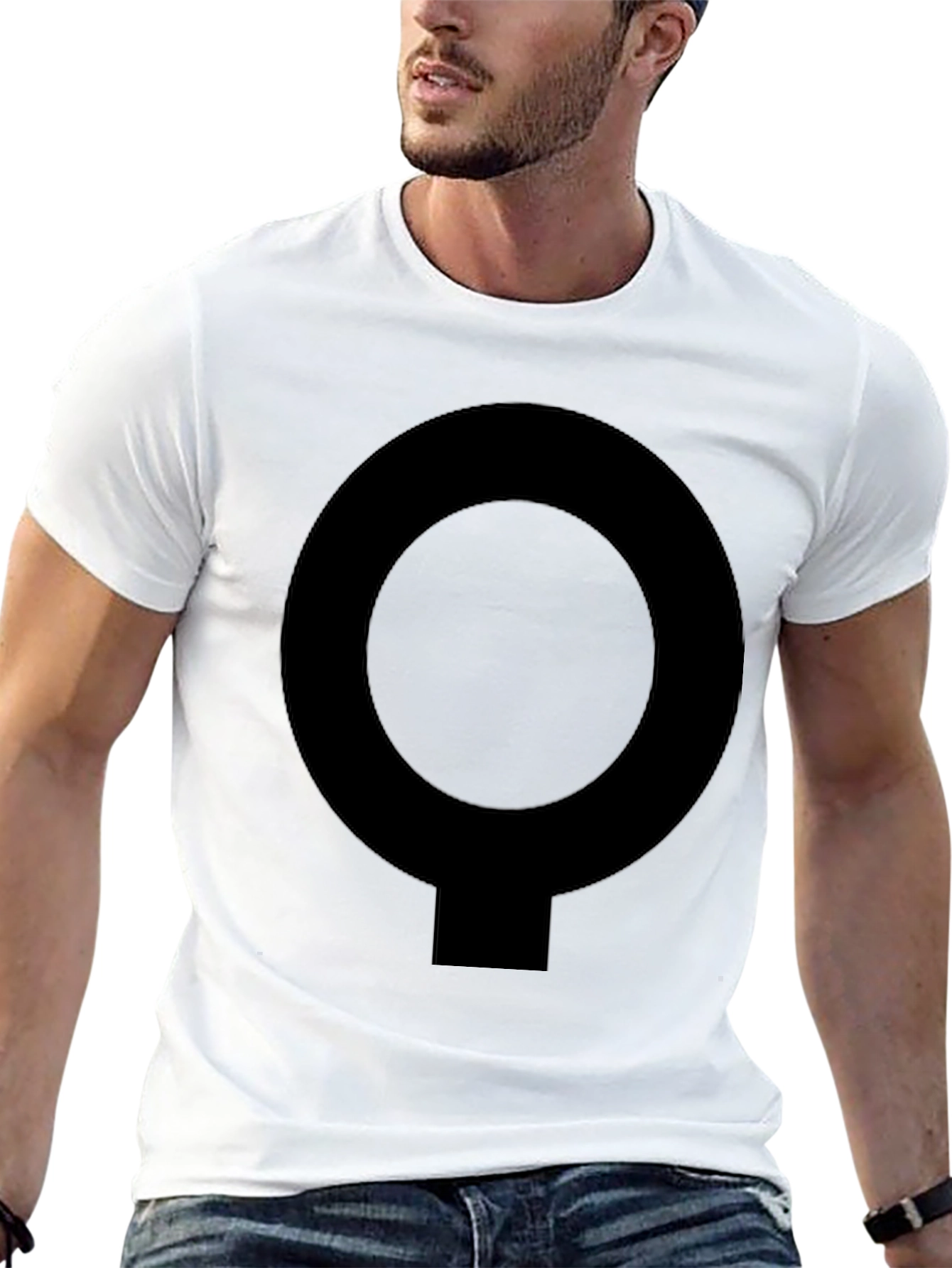Simple Symbol Black T-Shirt