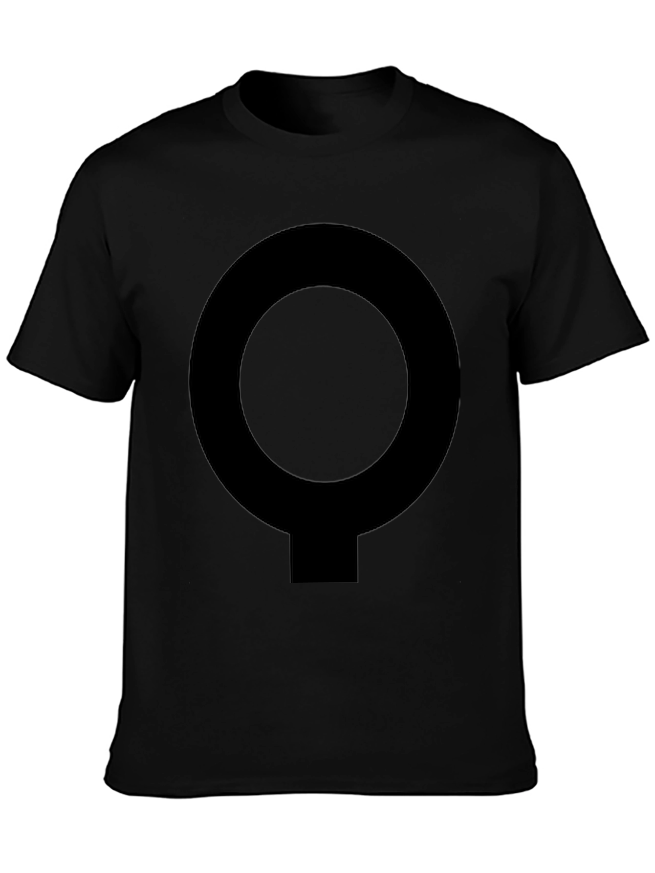 Simple Symbol Black T-Shirt