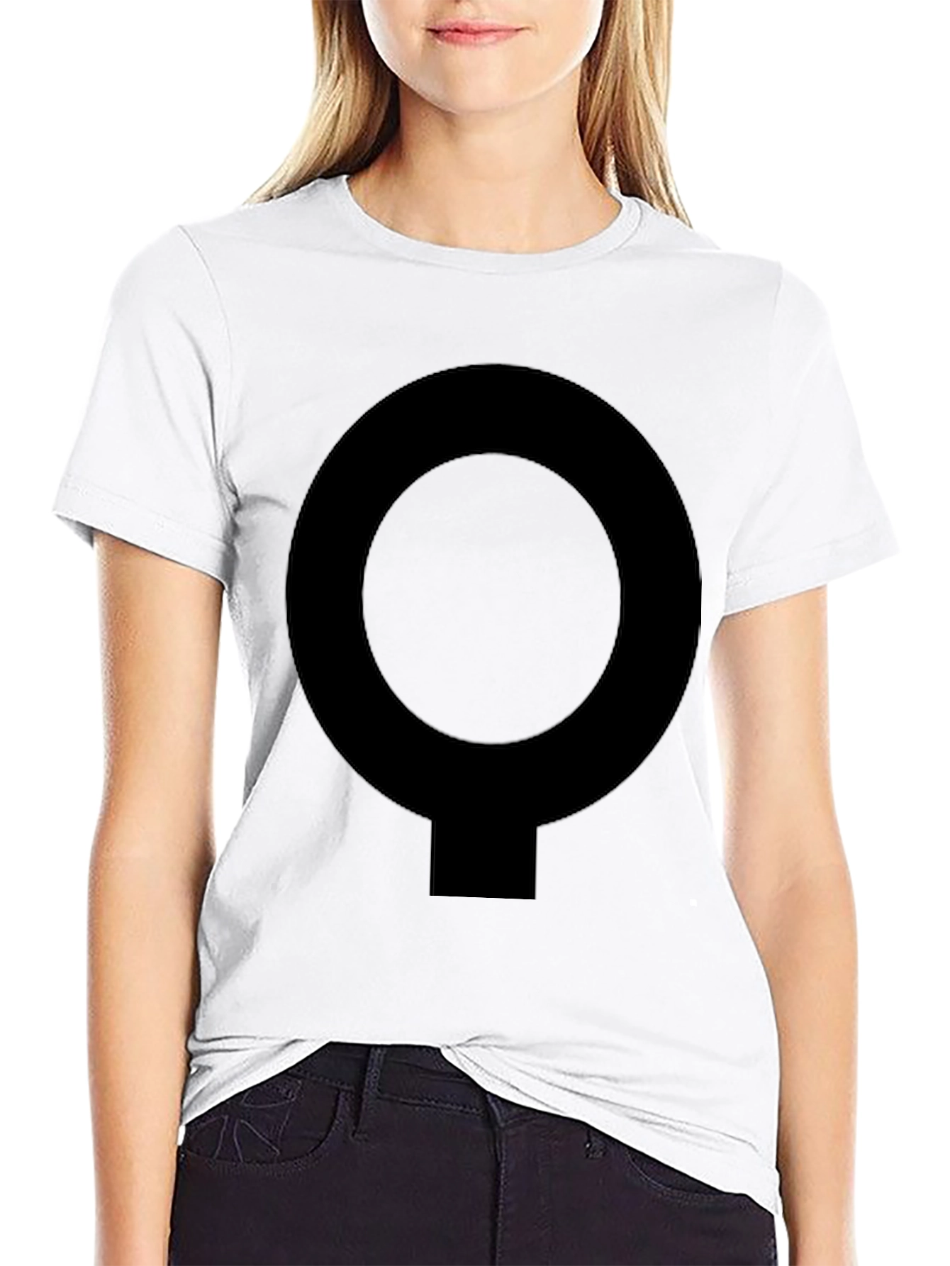 Simple Symbol Black T-Shirt