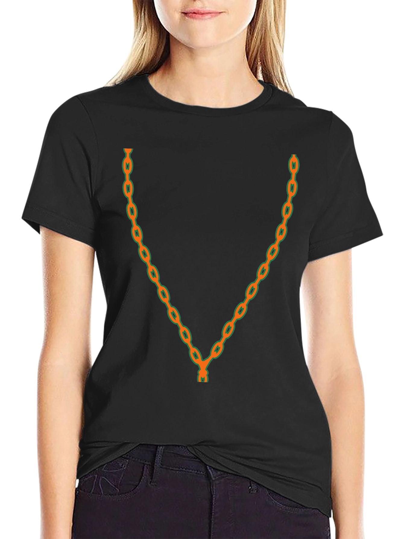 Mens Chain Graphic Tee - Bold Style Statement