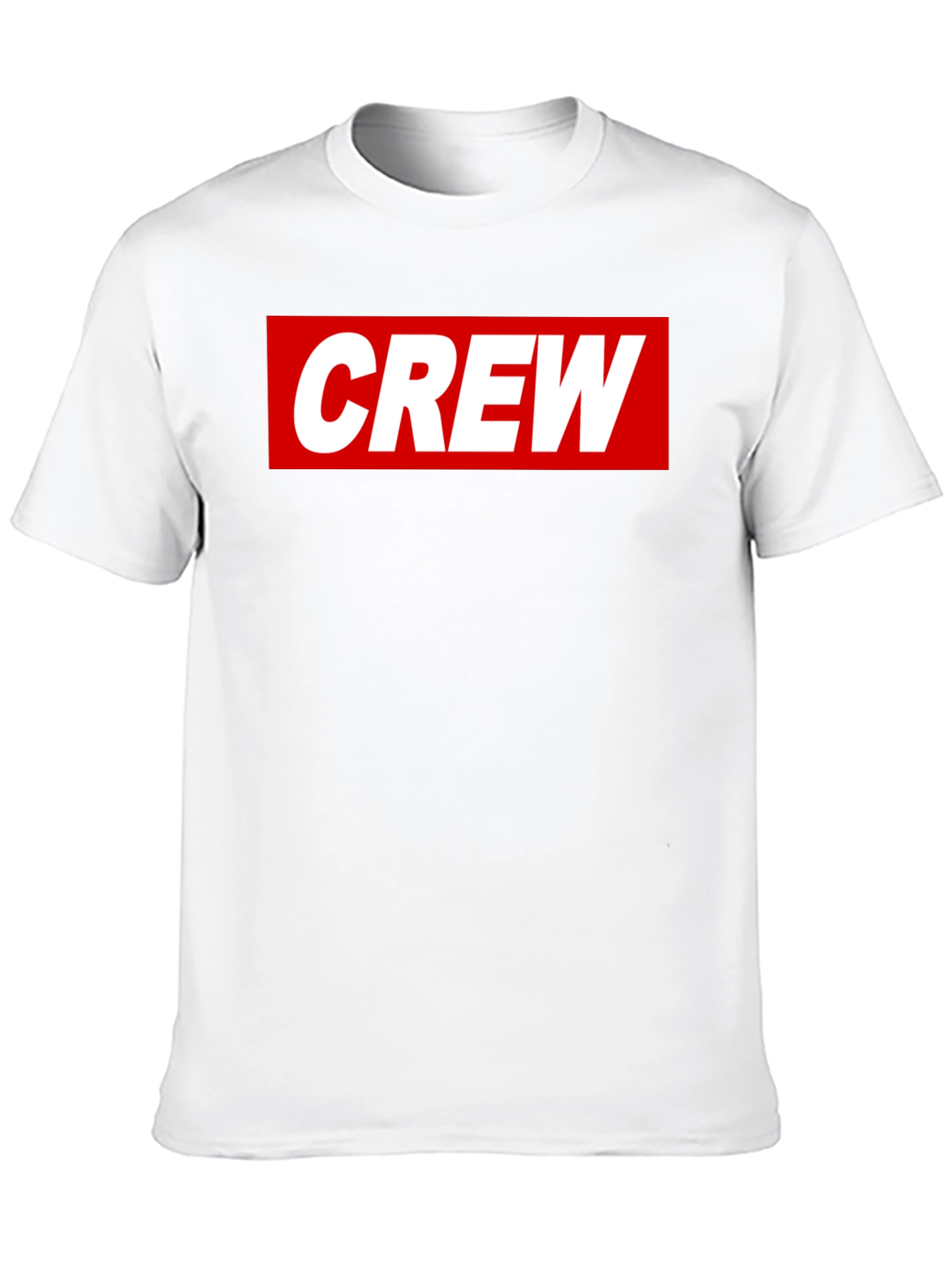 Crew Graphic Tee - Casual Black Cotton T-Shirt